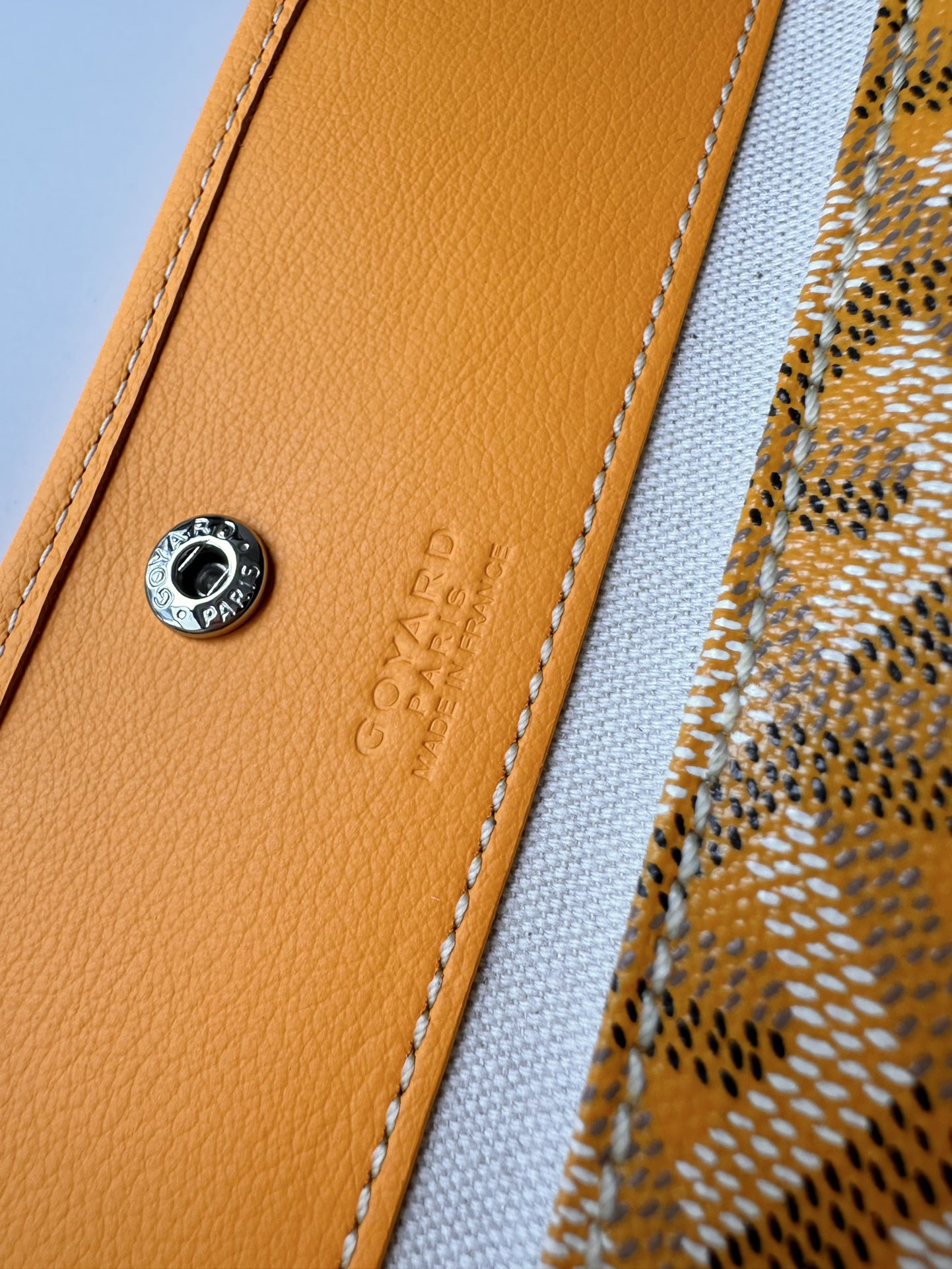  戈雅 GOYARD Bohème Hobo Y字老花满印抗压皮革手柄 帆布拼牛皮 腋下包子母包 单肩手提包 女款 