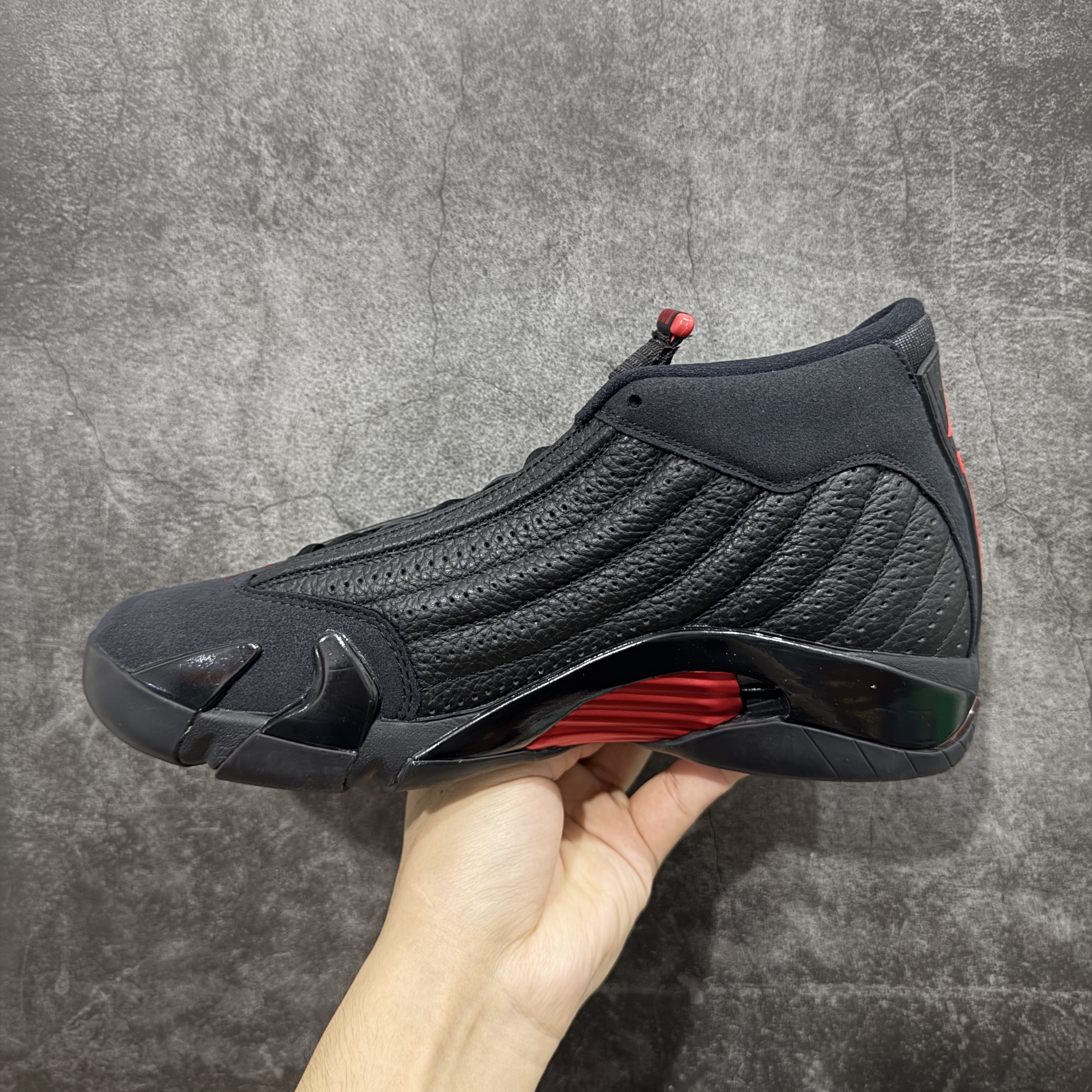 Air Jordan 14 Ferrari  AJ14 篮球鞋 球鞋 实战鞋 男鞋 波鞋 最后一投 黑红 487471-003