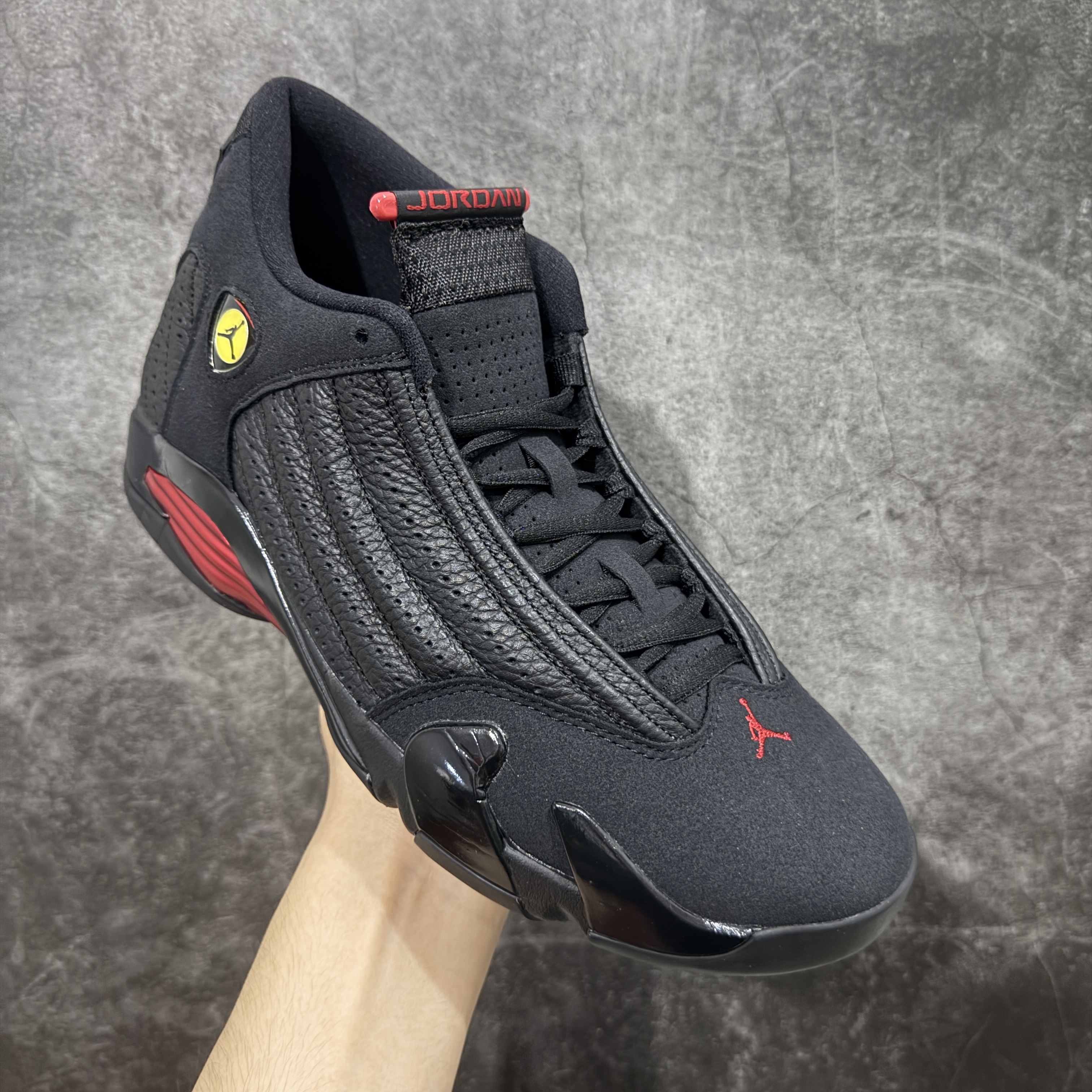 Air Jordan 14 Ferrari  AJ14 篮球鞋 球鞋 实战鞋 男鞋 波鞋 最后一投 黑红 487471-003
