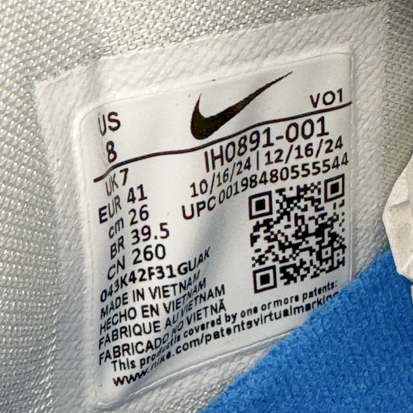 灭世/Max Nike Book 1 布克一代  低筒 前后气垫  耐磨透氣 實戰籃球鞋 波鞋 球鞋 男鞋 波鞋 刮刮乐白蓝 IH0891-001