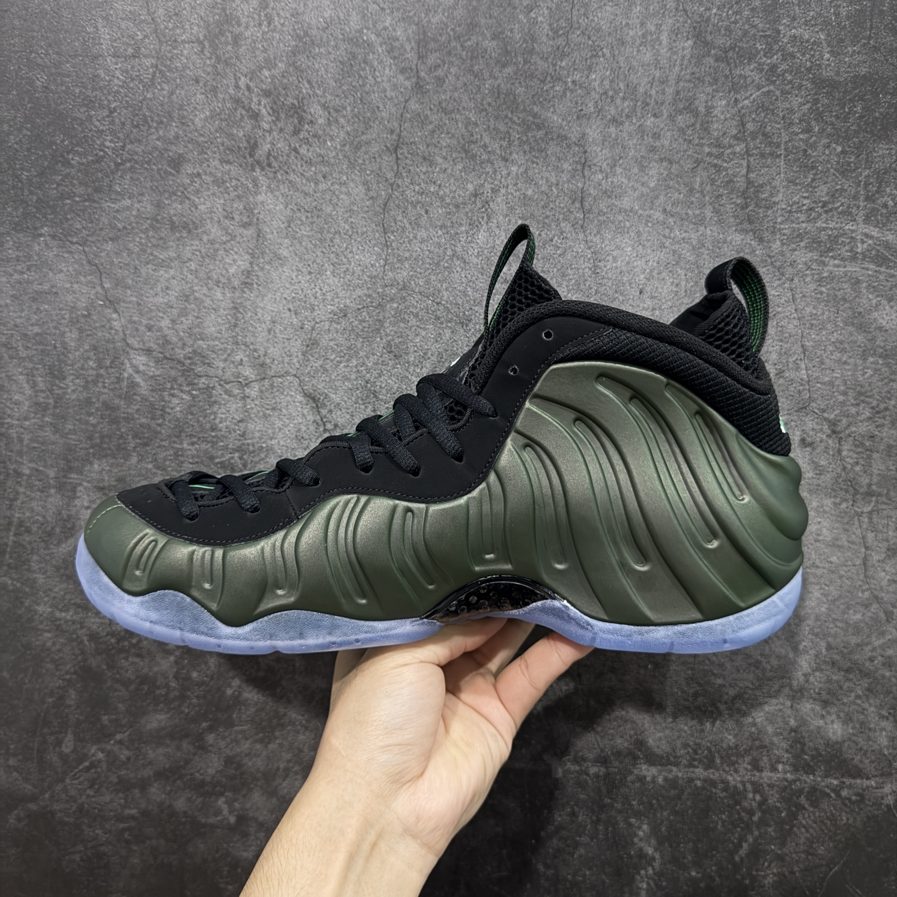 NIKE Air Foamposite  喷泡 篮球鞋 男鞋 真碳板 真气垫 波鞋  绿黑 2025 喷泡 HF0794-300