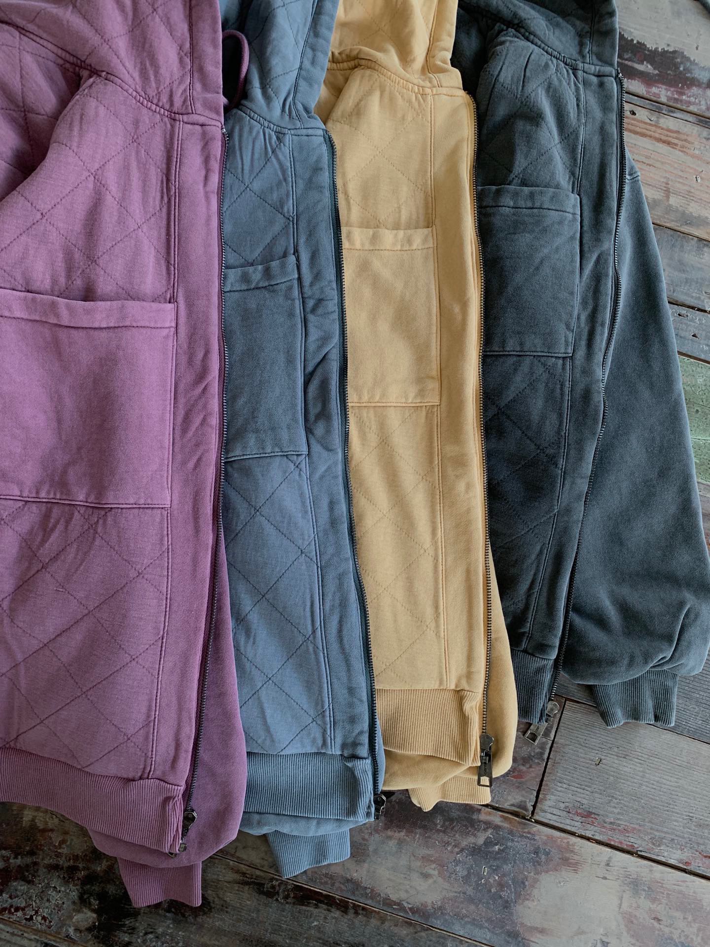  Carhartt WIP jacket 卡哈特 纯色 做旧 袋鼠袋 水洗开衫连帽卫衣 夹克 外套 男款  I029524-0WG-GD