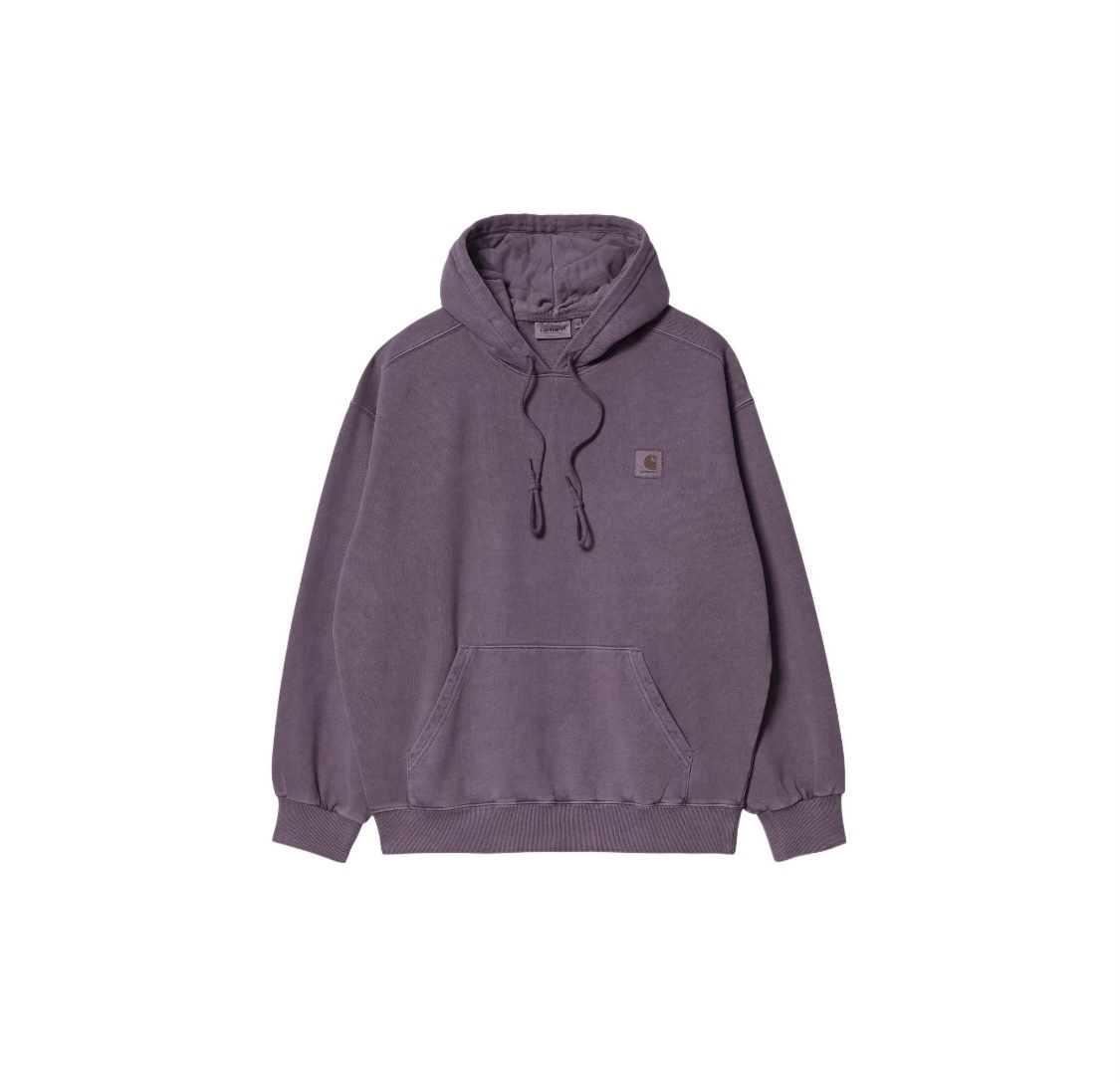 Carhartt 卡哈特 WIP SS24 Hooded Nelson Sweat 袋鼠囗袋方形标签套头长袖卫衣 保暖 男女同款 I029963-98-GD