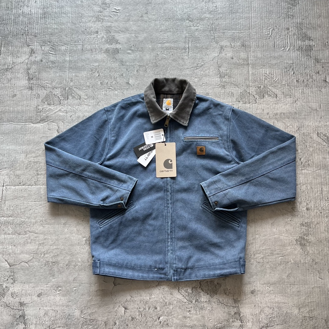 Carhartt 卡哈特 J97 升级版1级防寒 DETROIT JACKET 工装经典款底特律帆布毛 毯衬里 翻领夹克 男女同款 （水洗）103828