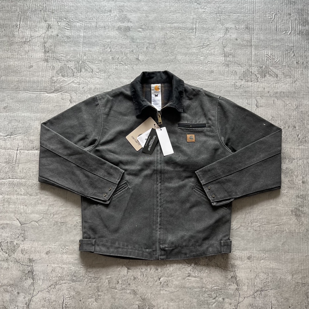 Carhartt 卡哈特 J97 升级版1级防寒 DETROIT JACKET 工装经典款底特律帆布毛 毯衬里 翻领夹克 男女同款 （水洗）103828