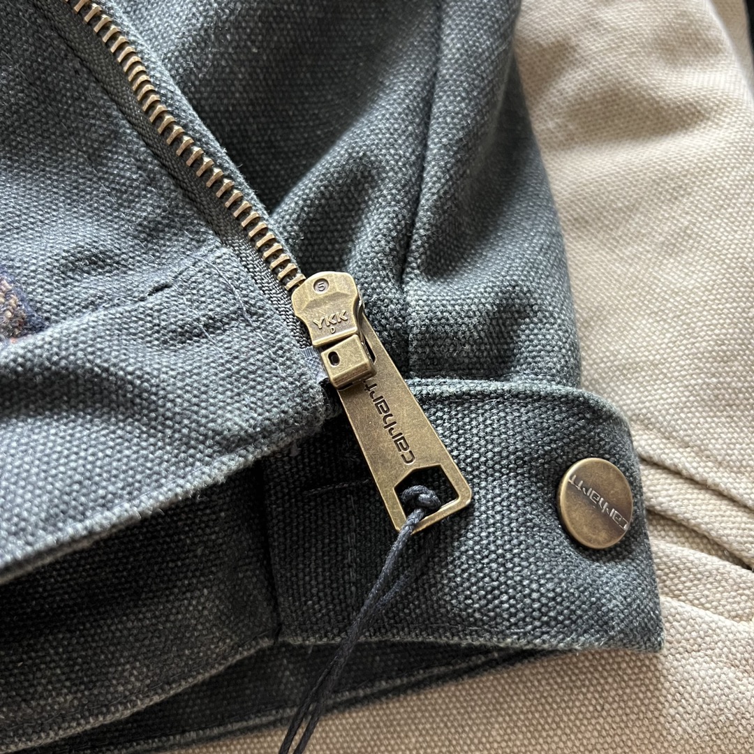 Carhartt 卡哈特 J97 升级版1级防寒 DETROIT JACKET 工装经典款底特律帆布毛 毯衬里 翻领夹克 男女同款 （水洗）103828