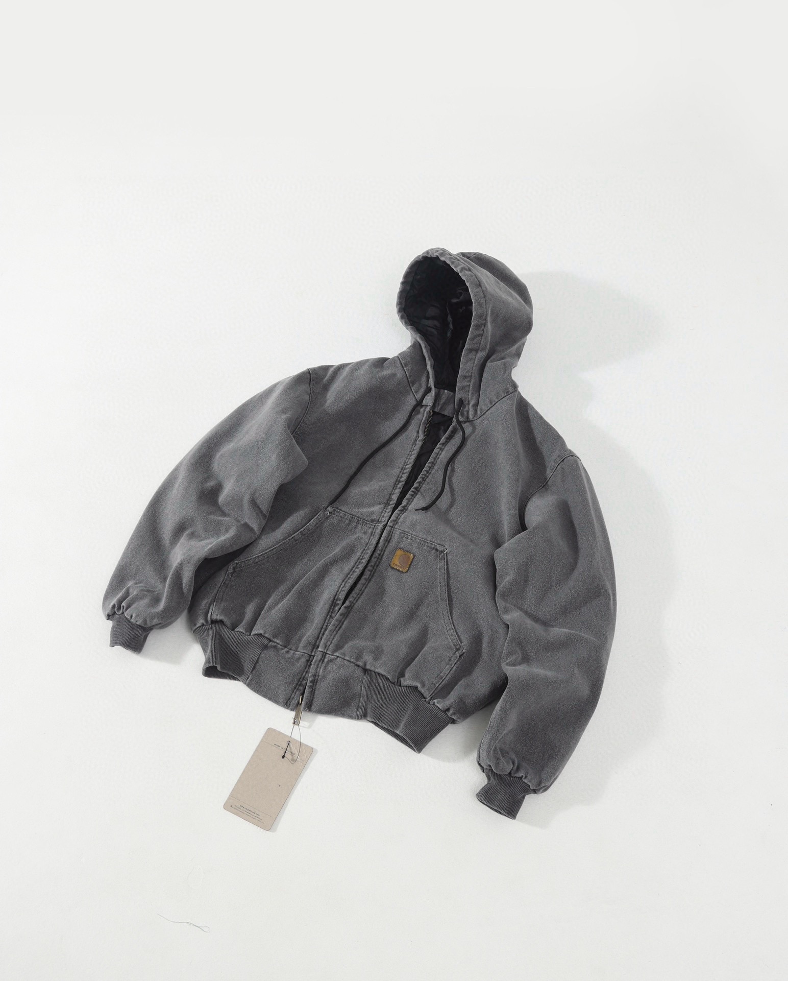 Carhartt 卡哈特 J130 中古款  JACKET 工装经典款底特律帆  连帽  男女同款 （水洗内夹层） 