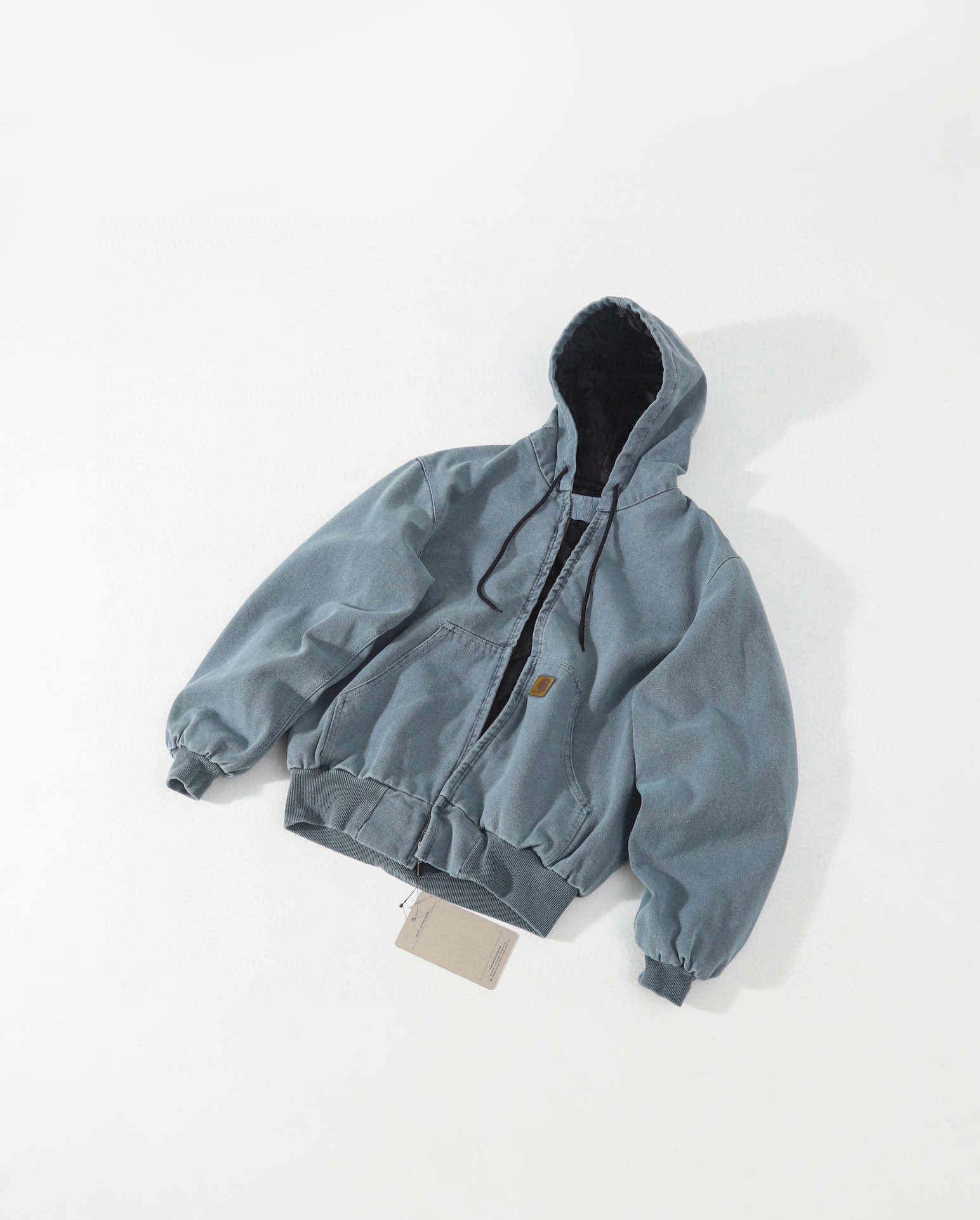 Carhartt 卡哈特 J130 中古款  JACKET 工装经典款底特律帆  连帽  男女同款 （水洗内夹层） 