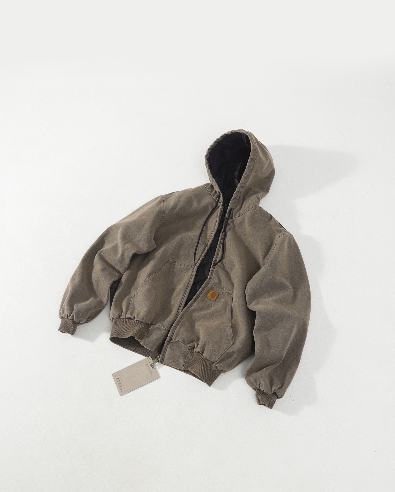 Carhartt 卡哈特 J130 中古款  JACKET 工装经典款底特律帆  连帽  男女同款 （水洗内夹层） 