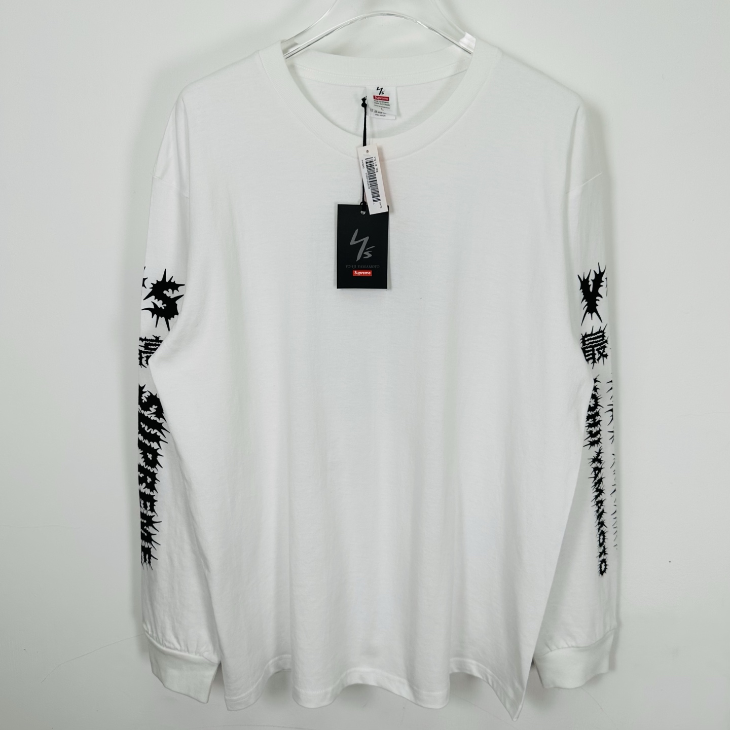 Supreme 海绵宝宝 联名款 SS25 WEEK11 Racing L/S Tee 图案舒适套头长袖美式潮流毛衣  男女同款 SUP-SS25-250