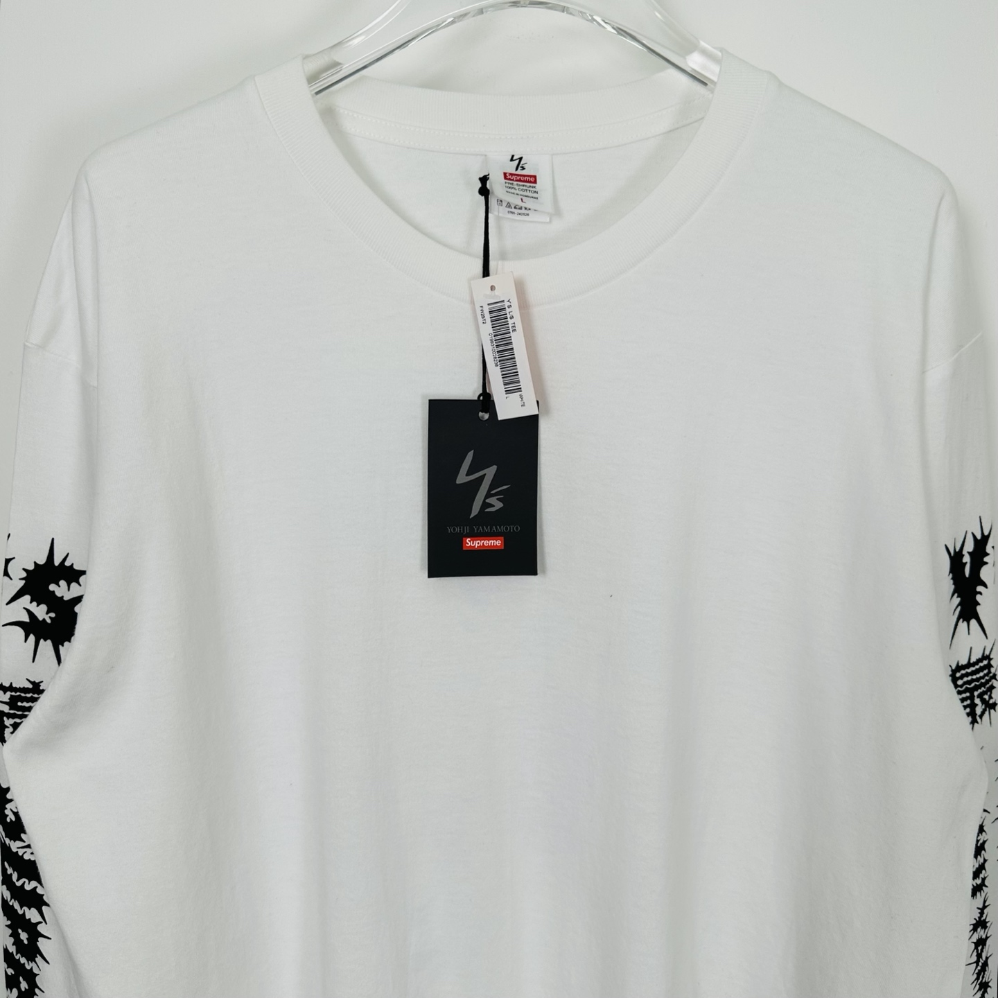 Supreme 海绵宝宝 联名款 SS25 WEEK11 Racing L/S Tee 图案舒适套头长袖美式潮流毛衣  男女同款 SUP-SS25-250