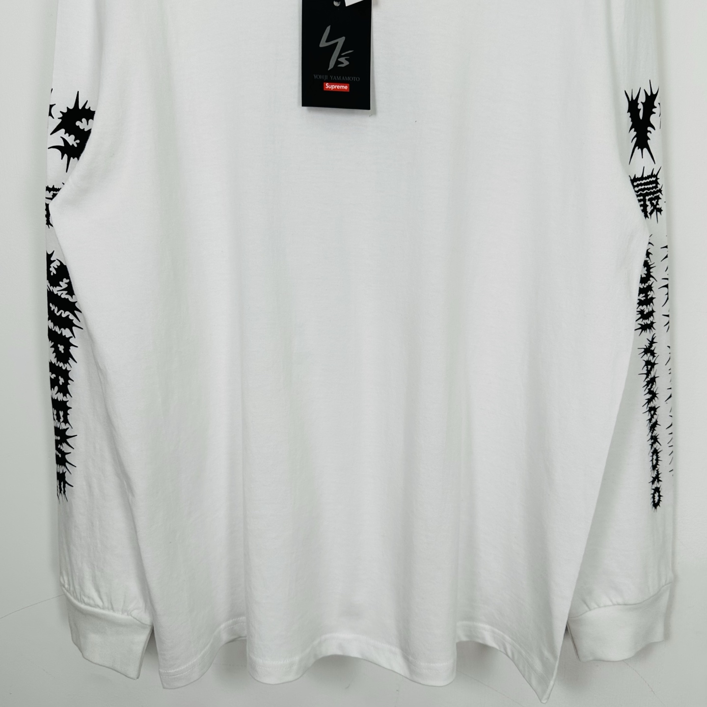 Supreme 海绵宝宝 联名款 SS25 WEEK11 Racing L/S Tee 图案舒适套头长袖美式潮流毛衣  男女同款 SUP-SS25-250