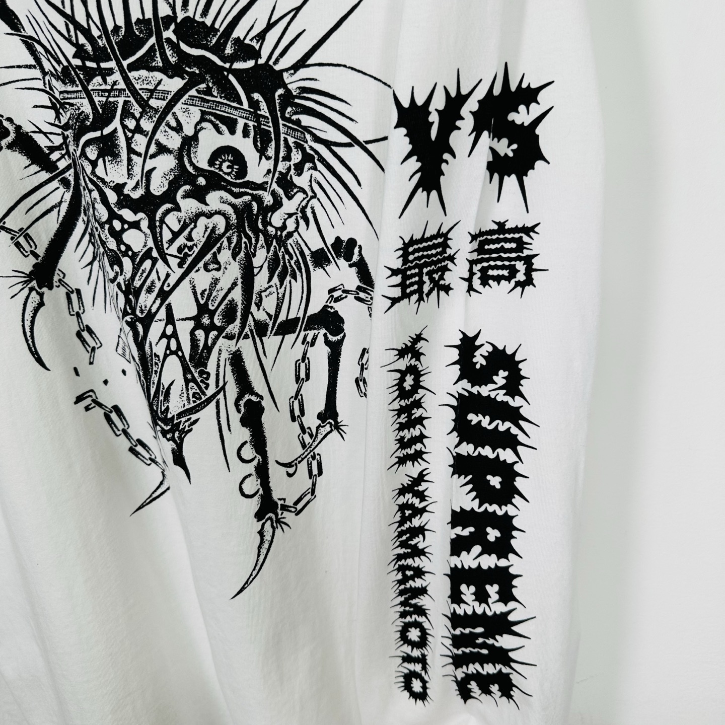 Supreme 海绵宝宝 联名款 SS25 WEEK11 Racing L/S Tee 图案舒适套头长袖美式潮流毛衣  男女同款 SUP-SS25-250