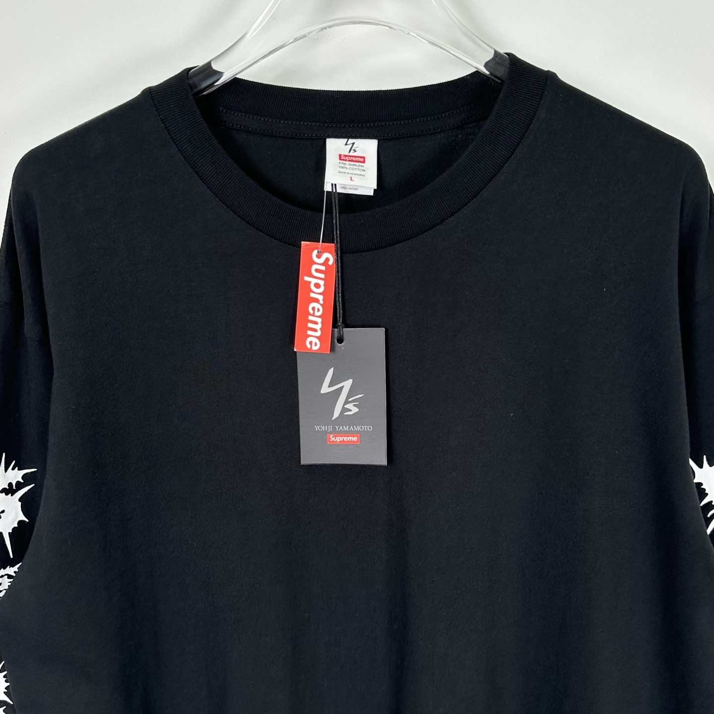 Supreme 海绵宝宝 联名款 SS25 WEEK11 Racing L/S Tee 图案舒适套头长袖美式潮流毛衣  男女同款 SUP-SS25-250