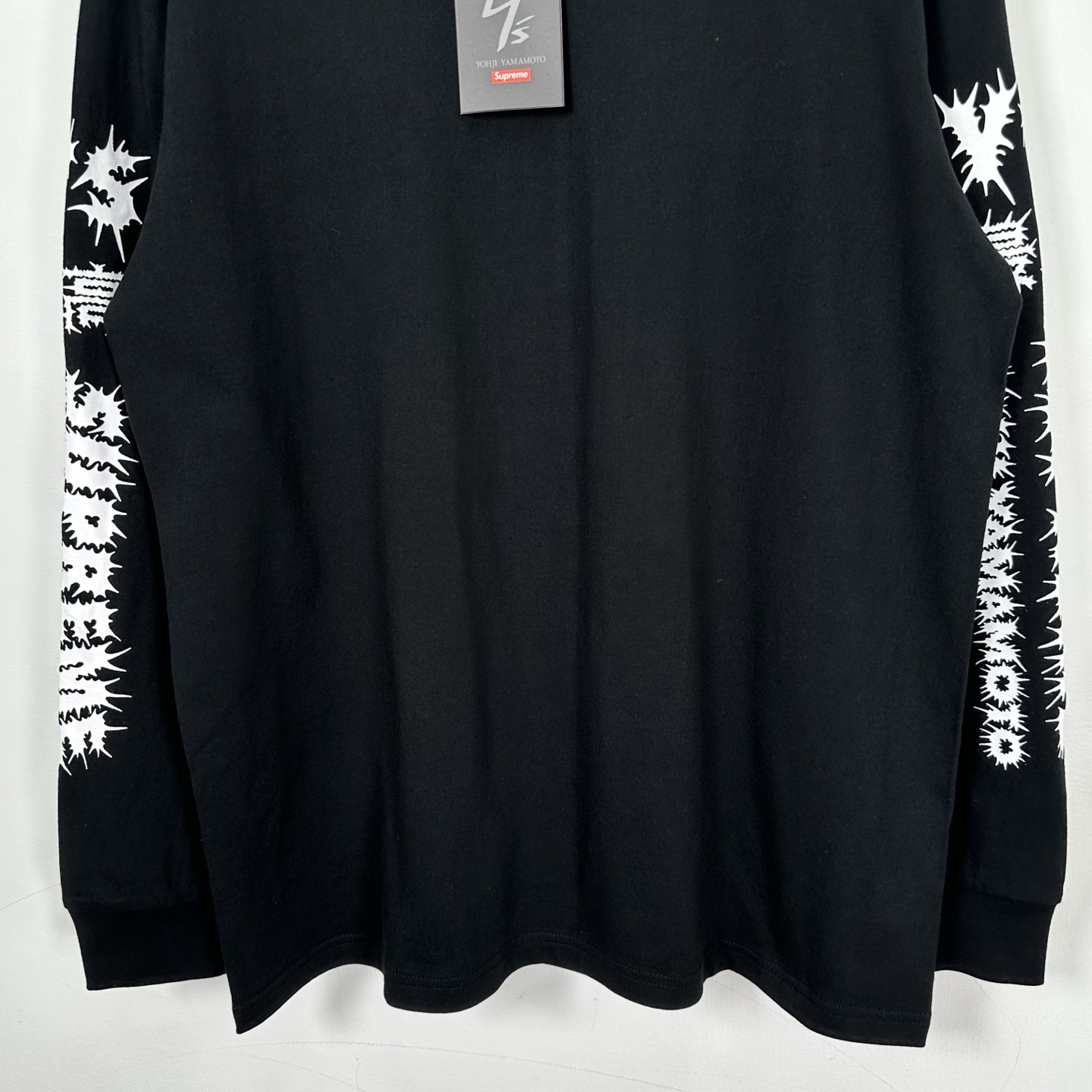 Supreme 海绵宝宝 联名款 SS25 WEEK11 Racing L/S Tee 图案舒适套头长袖美式潮流毛衣  男女同款 SUP-SS25-250