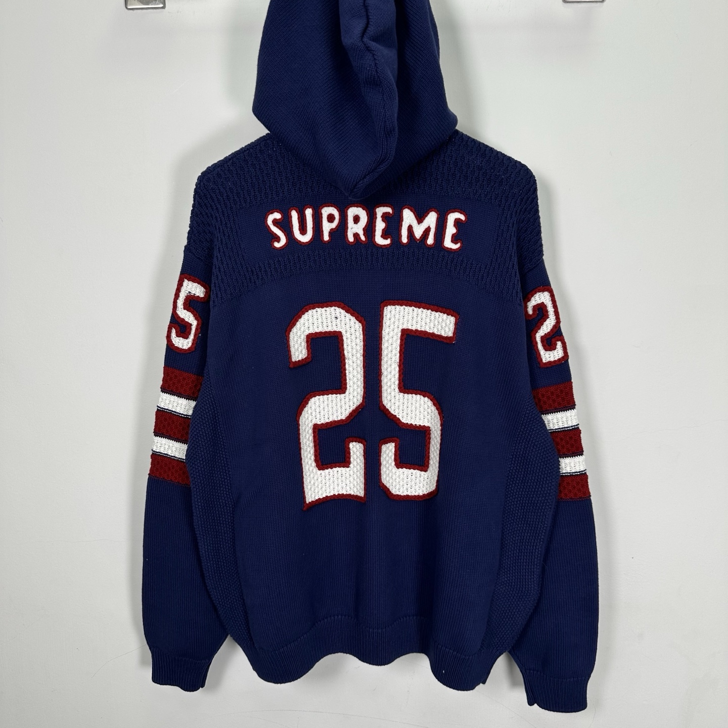  Supreme SS25 WEEK3 Sport Zip Up Hooded Sweater 徽标logo图案连帽拉链长袖针织连帽美式潮流卫衣 男女同款 SUP-SS25-159