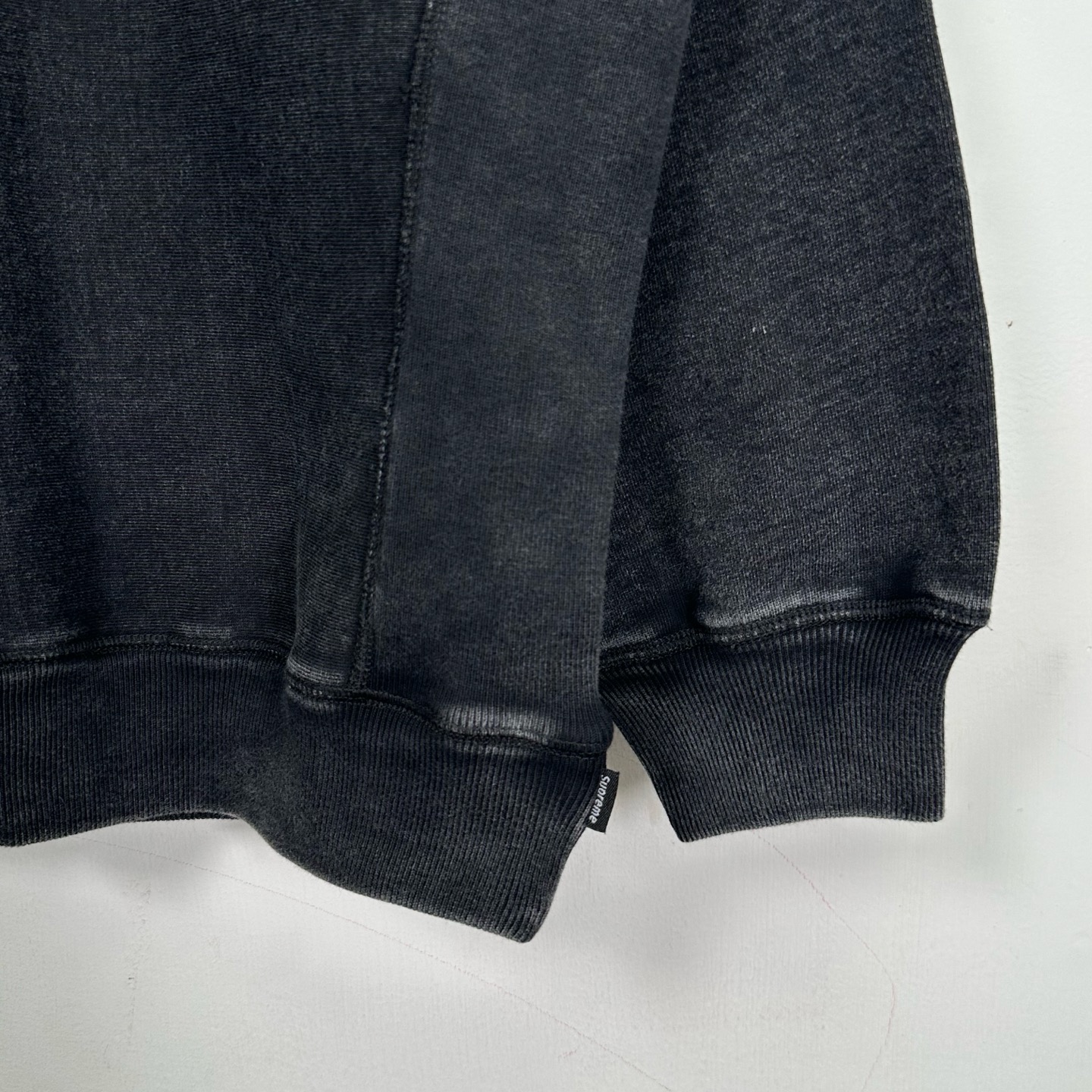 Supreme SS25 裂纹 方形徽标loqo圆领套头卫衣 美式潮流卫衣 男女同款 SUP-SS25-159