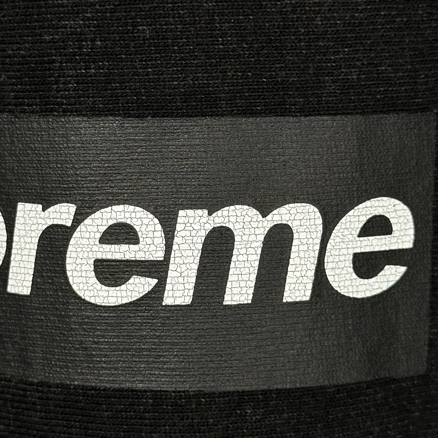 Supreme SS25 裂纹 方形徽标loqo圆领套头卫衣 美式潮流卫衣 男女同款 SUP-SS25-159