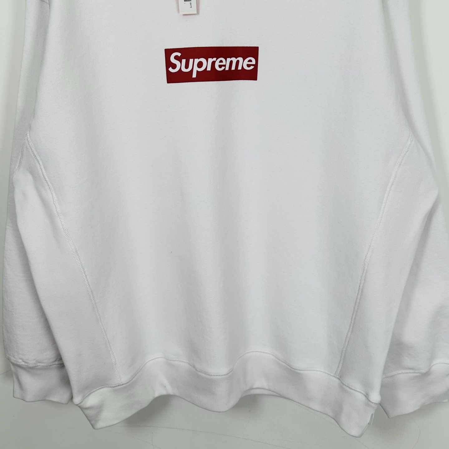 Supreme SS25 裂纹 方形徽标loqo圆领套头卫衣 美式潮流卫衣 男女同款 SUP-SS25-159