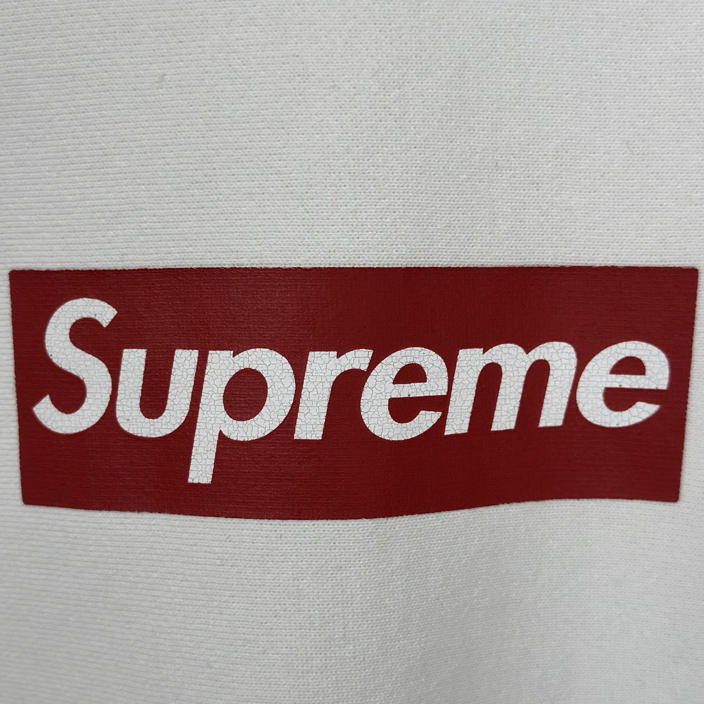 Supreme SS25 裂纹 方形徽标loqo圆领套头卫衣 美式潮流卫衣 男女同款 SUP-SS25-159