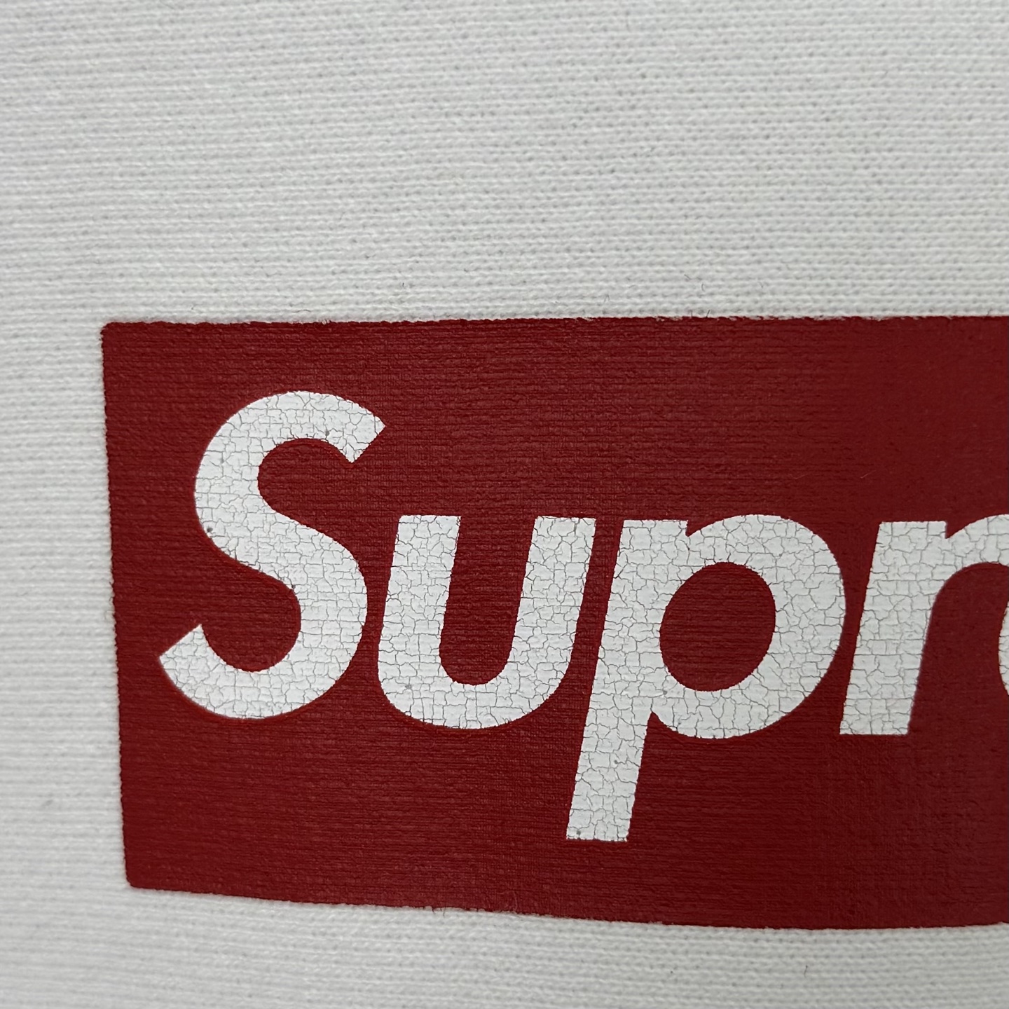 Supreme SS25 裂纹 方形徽标loqo圆领套头卫衣 美式潮流卫衣 男女同款 SUP-SS25-159