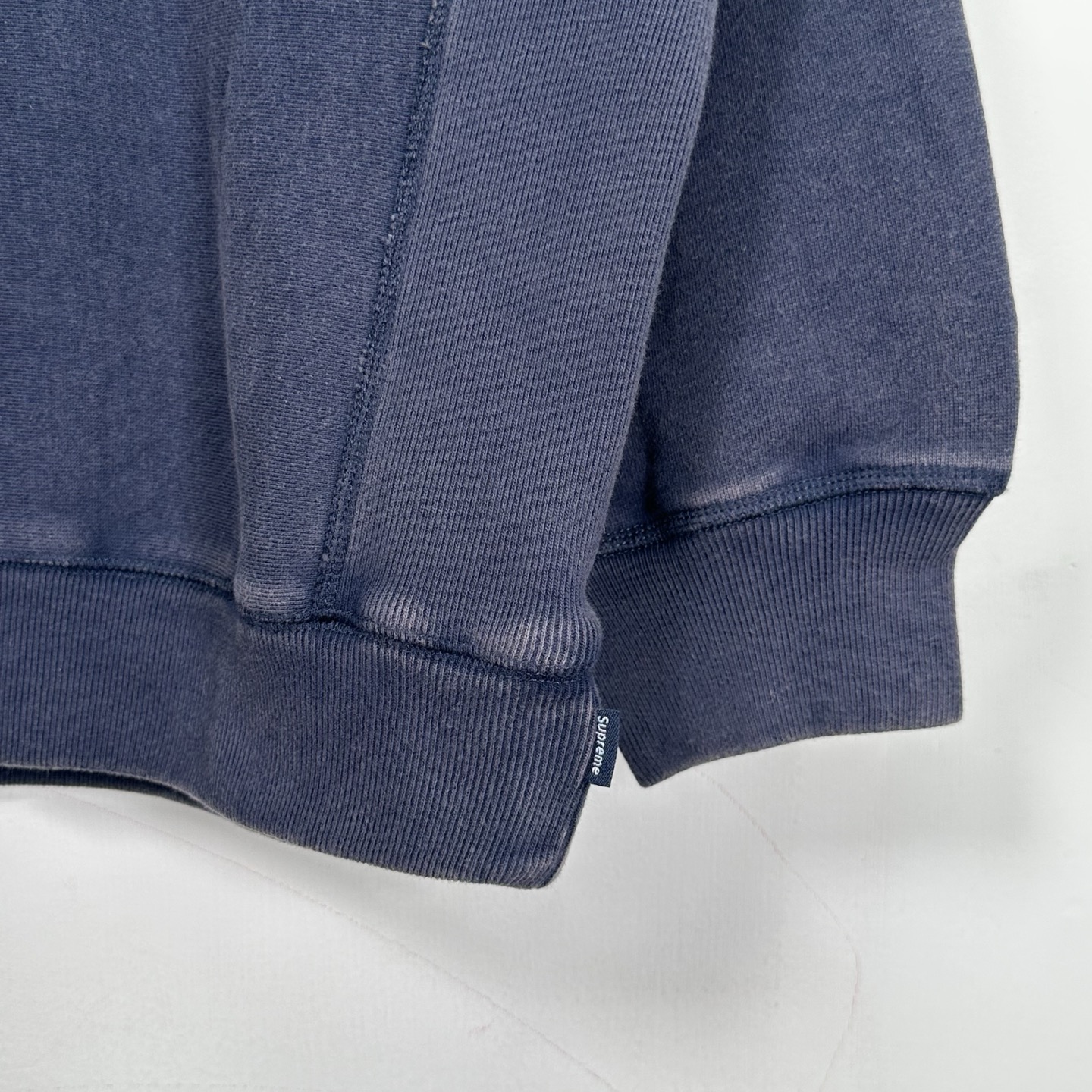 Supreme SS25 裂纹 方形徽标loqo圆领套头卫衣 美式潮流卫衣 男女同款 SUP-SS25-159