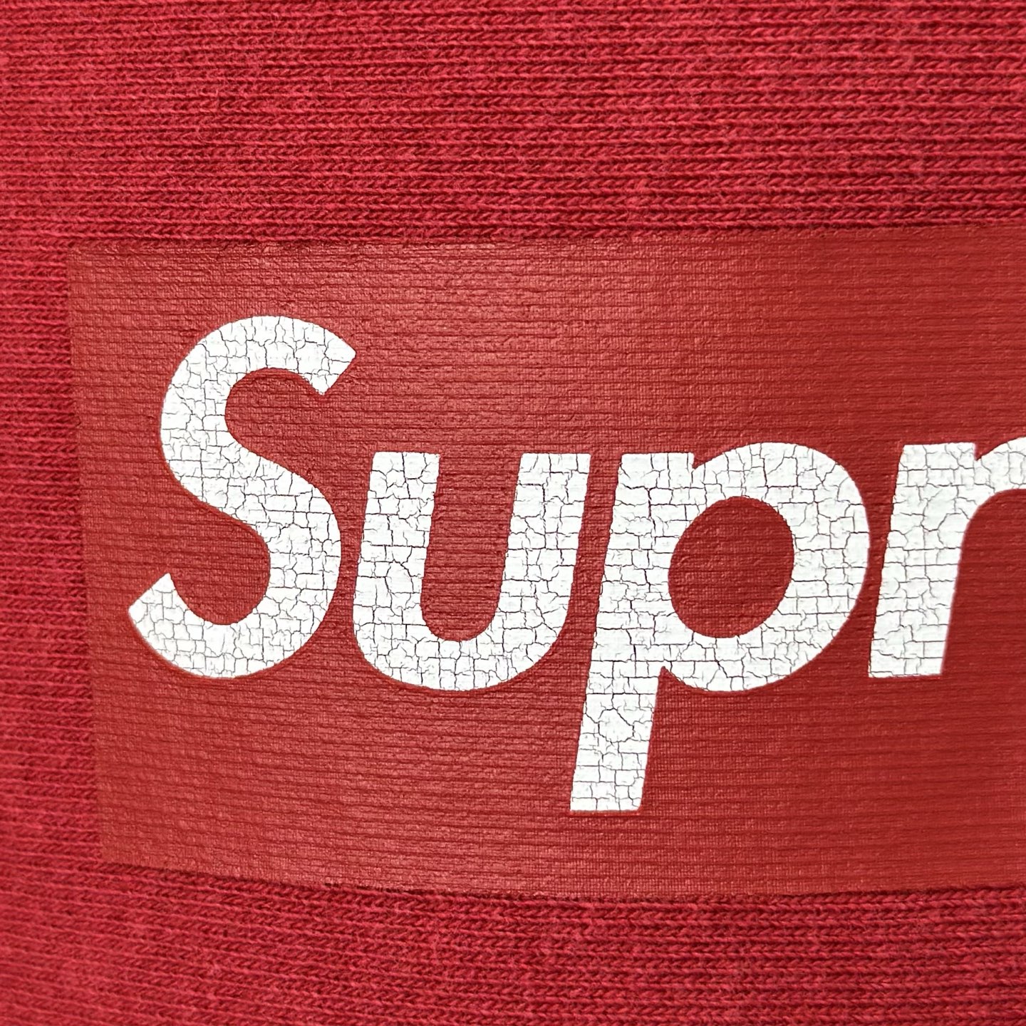 Supreme SS25 裂纹 方形徽标loqo圆领套头卫衣 美式潮流卫衣 男女同款 SUP-SS25-159