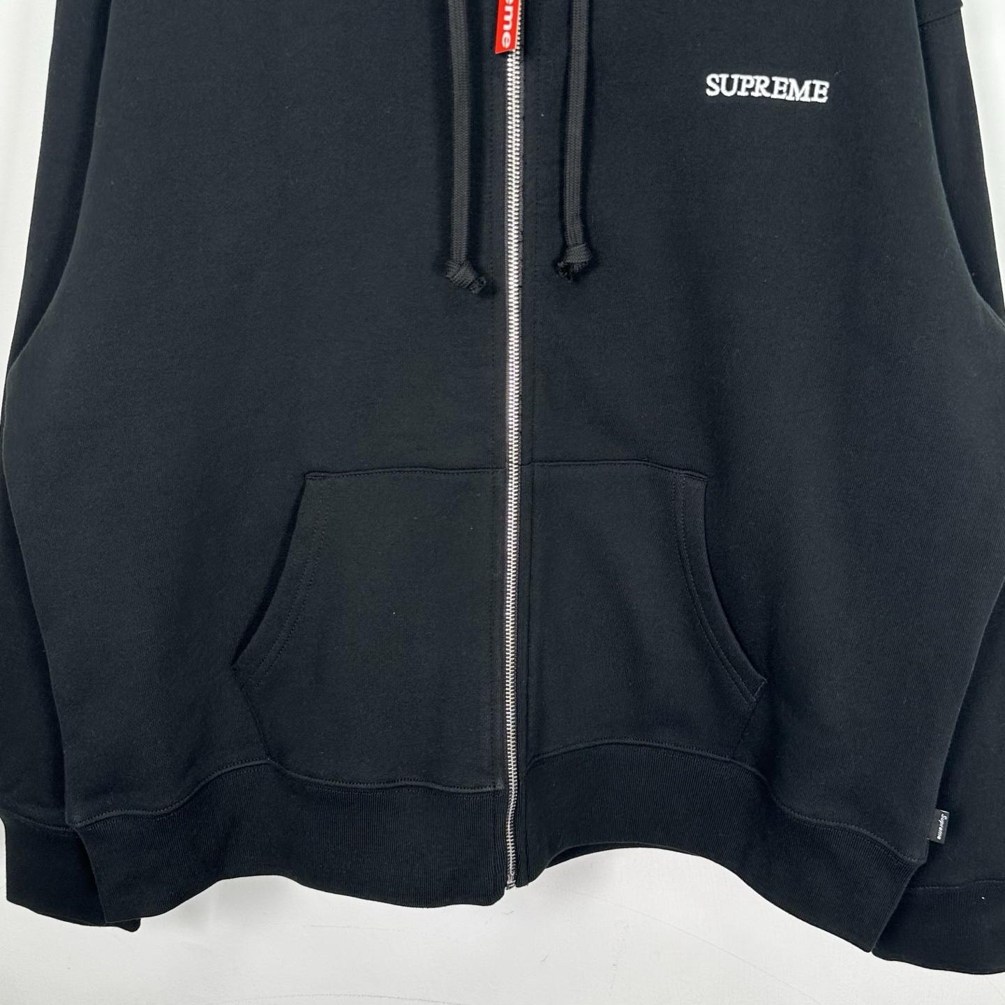 Supreme FW25IDGAF Zip Up Hooded Sweatshirt 袖囗刺绣logo拉链  卫衣 连帽  男女同款 SUP-FW25-104