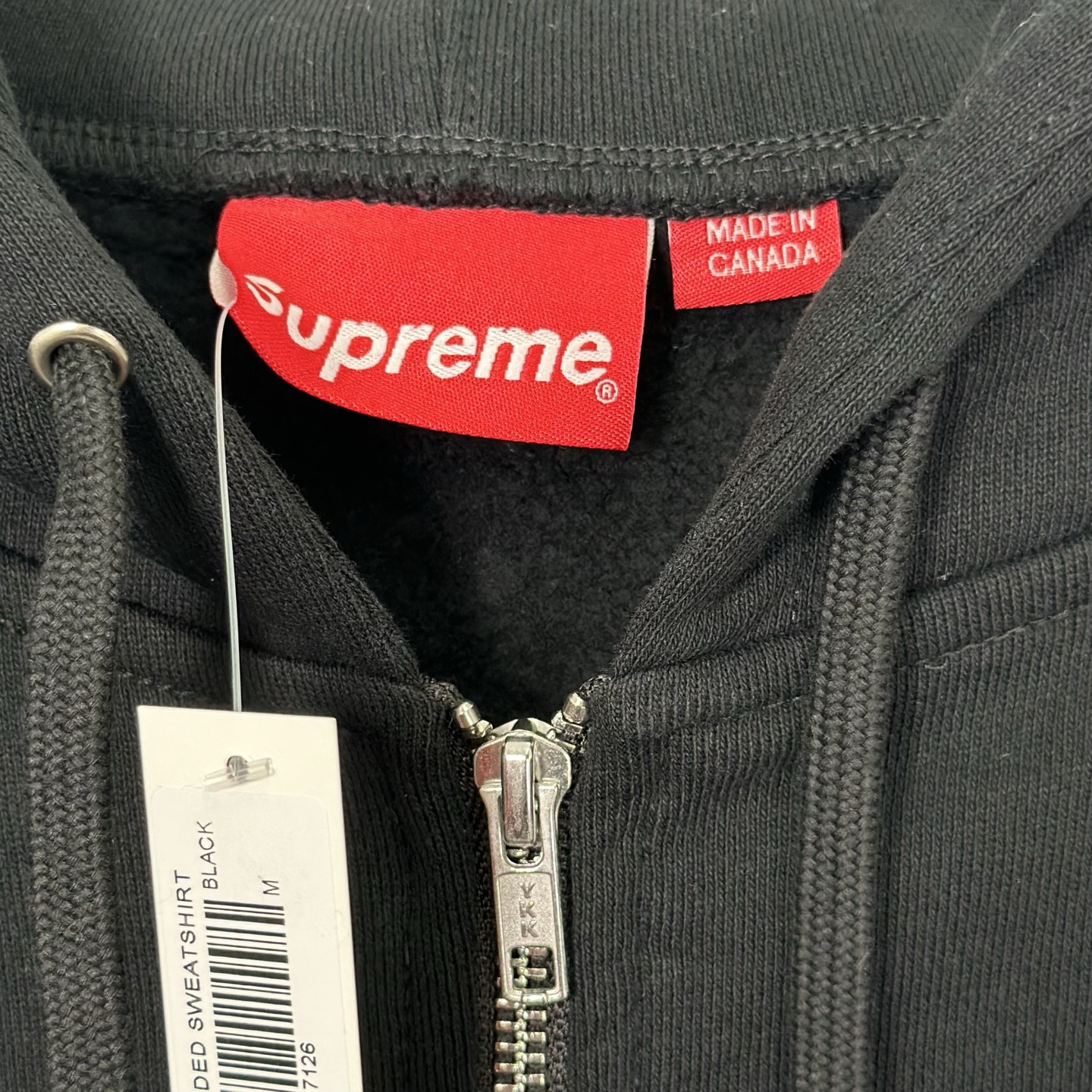 Supreme FW25IDGAF Zip Up Hooded Sweatshirt 袖囗刺绣logo拉链  卫衣 连帽  男女同款 SUP-FW25-104