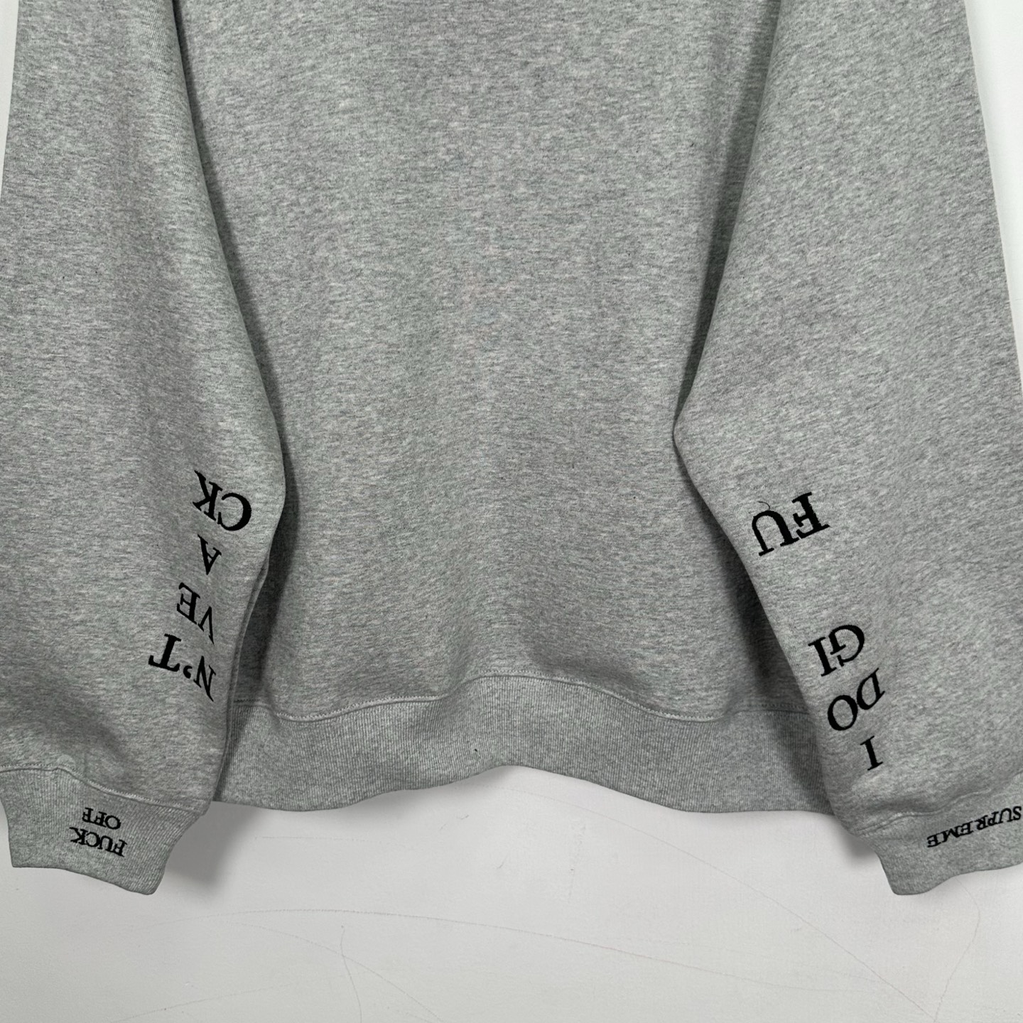 Supreme FW25IDGAF Zip Up Hooded Sweatshirt 袖囗刺绣logo拉链  卫衣 连帽  男女同款 SUP-FW25-104