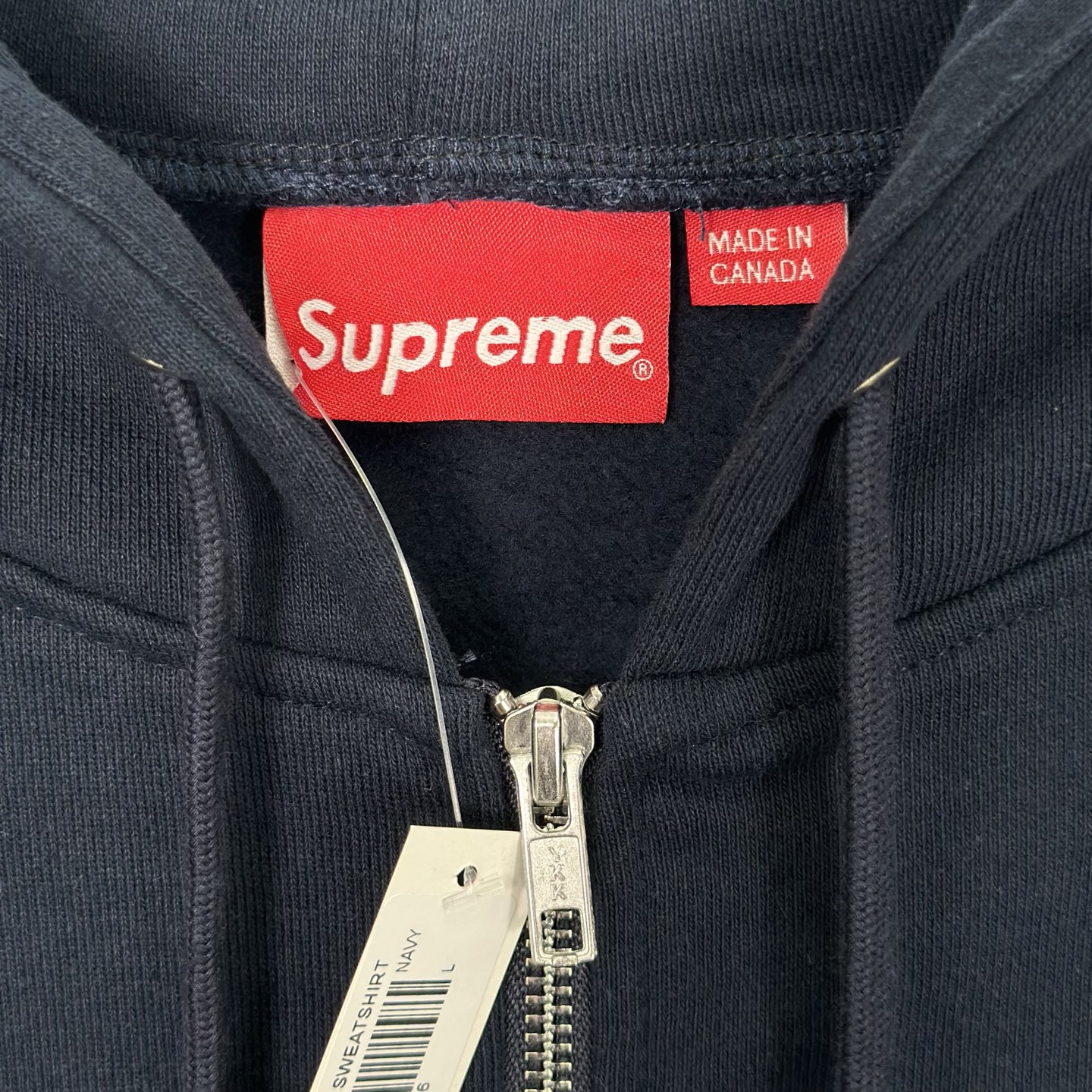 Supreme FW25IDGAF Zip Up Hooded Sweatshirt 袖囗刺绣logo拉链  卫衣 连帽  男女同款 SUP-FW25-104