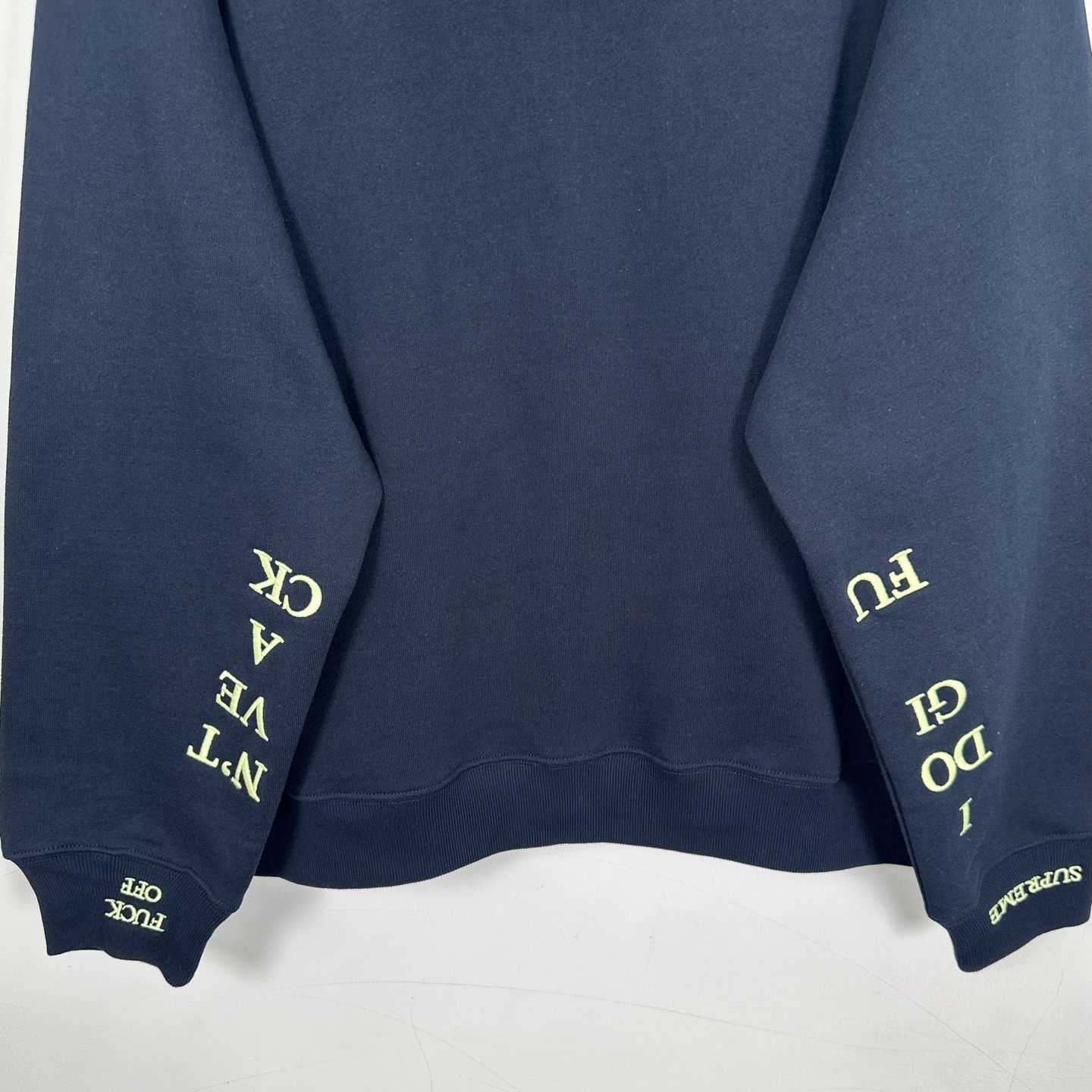 Supreme FW25IDGAF Zip Up Hooded Sweatshirt 袖囗刺绣logo拉链  卫衣 连帽  男女同款 SUP-FW25-104