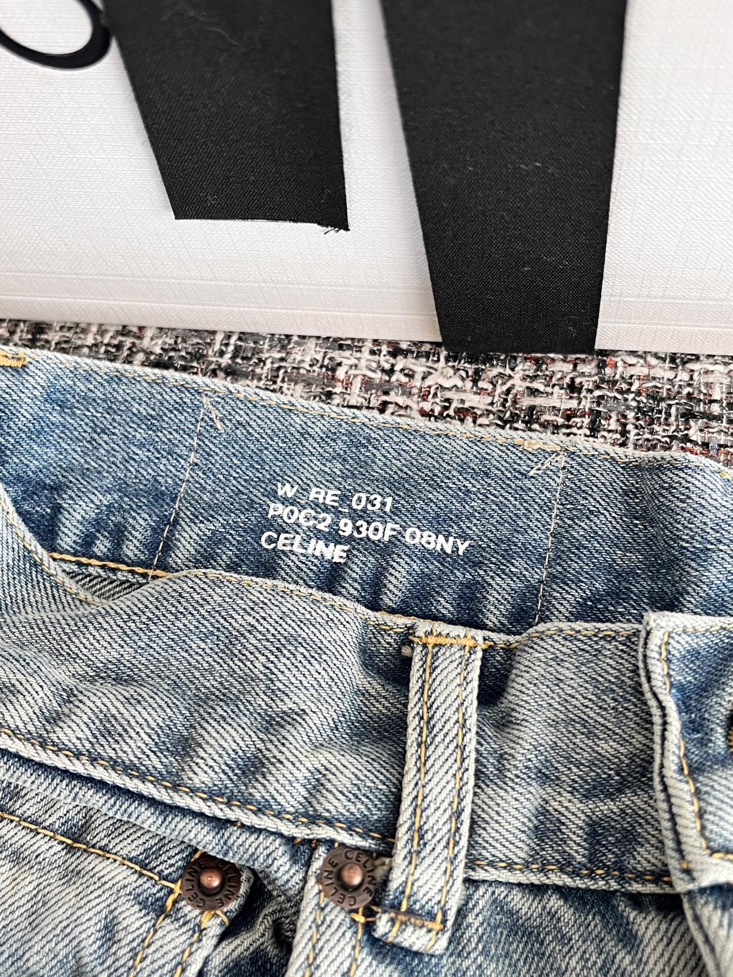 CELINE 赛琳  水洗牛仔裤  休闲裤 运动裤 裤子 B0蓝色 RPOC2930F.07DU 25