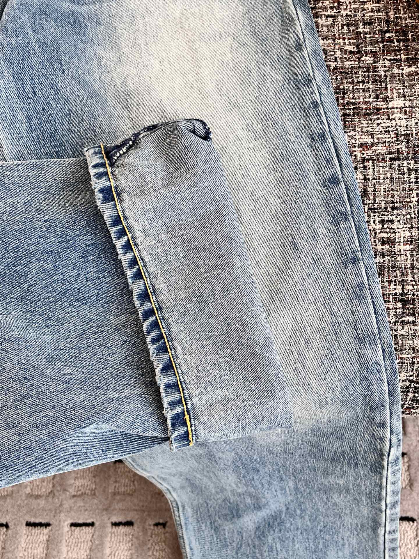 CELINE 赛琳  水洗牛仔裤  休闲裤 运动裤 裤子 B0蓝色 RPOC2930F.07DU 25