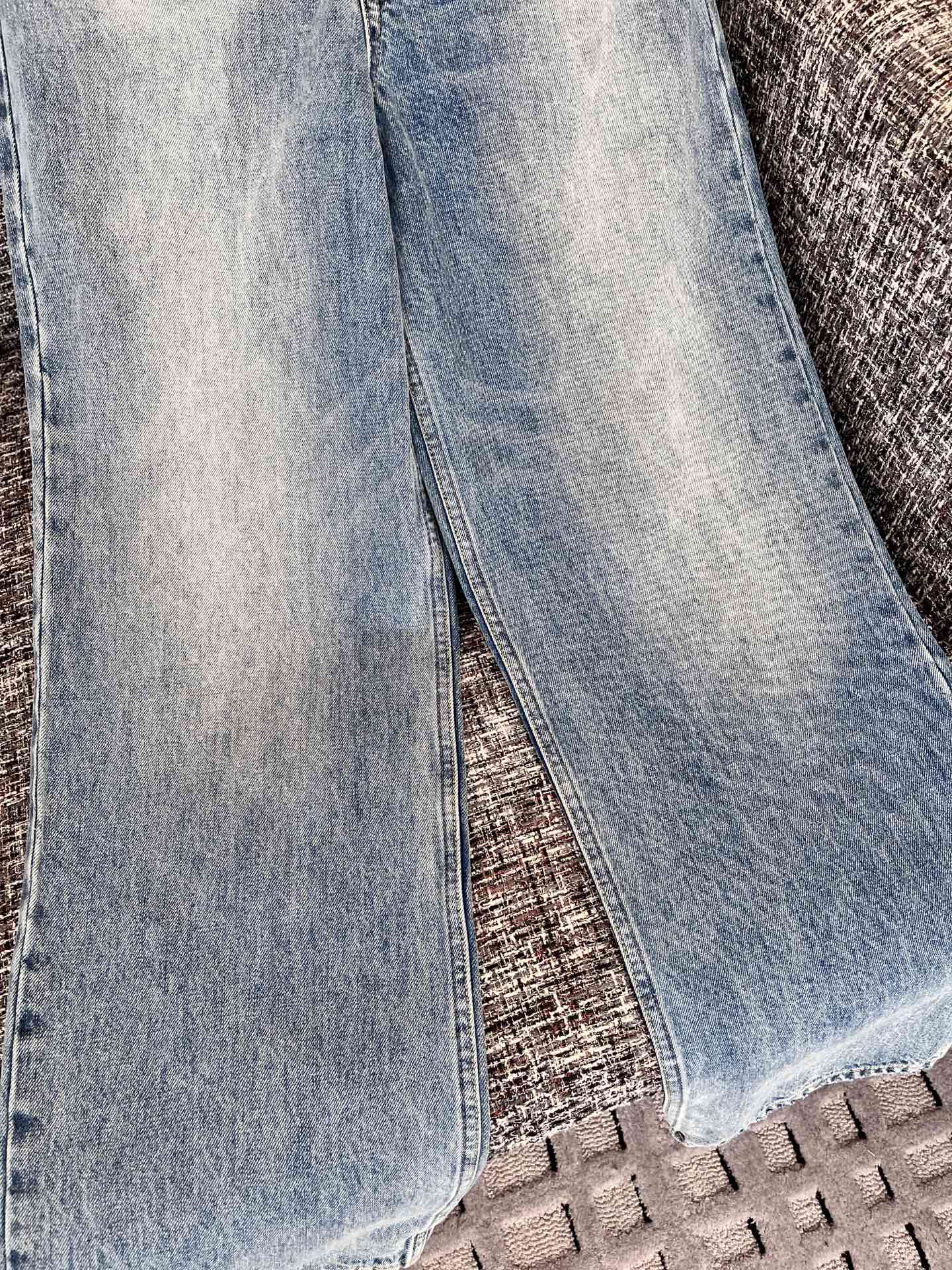 CELINE 赛琳  水洗牛仔裤  休闲裤 运动裤 裤子 B0蓝色 RPOC2930F.07DU 25