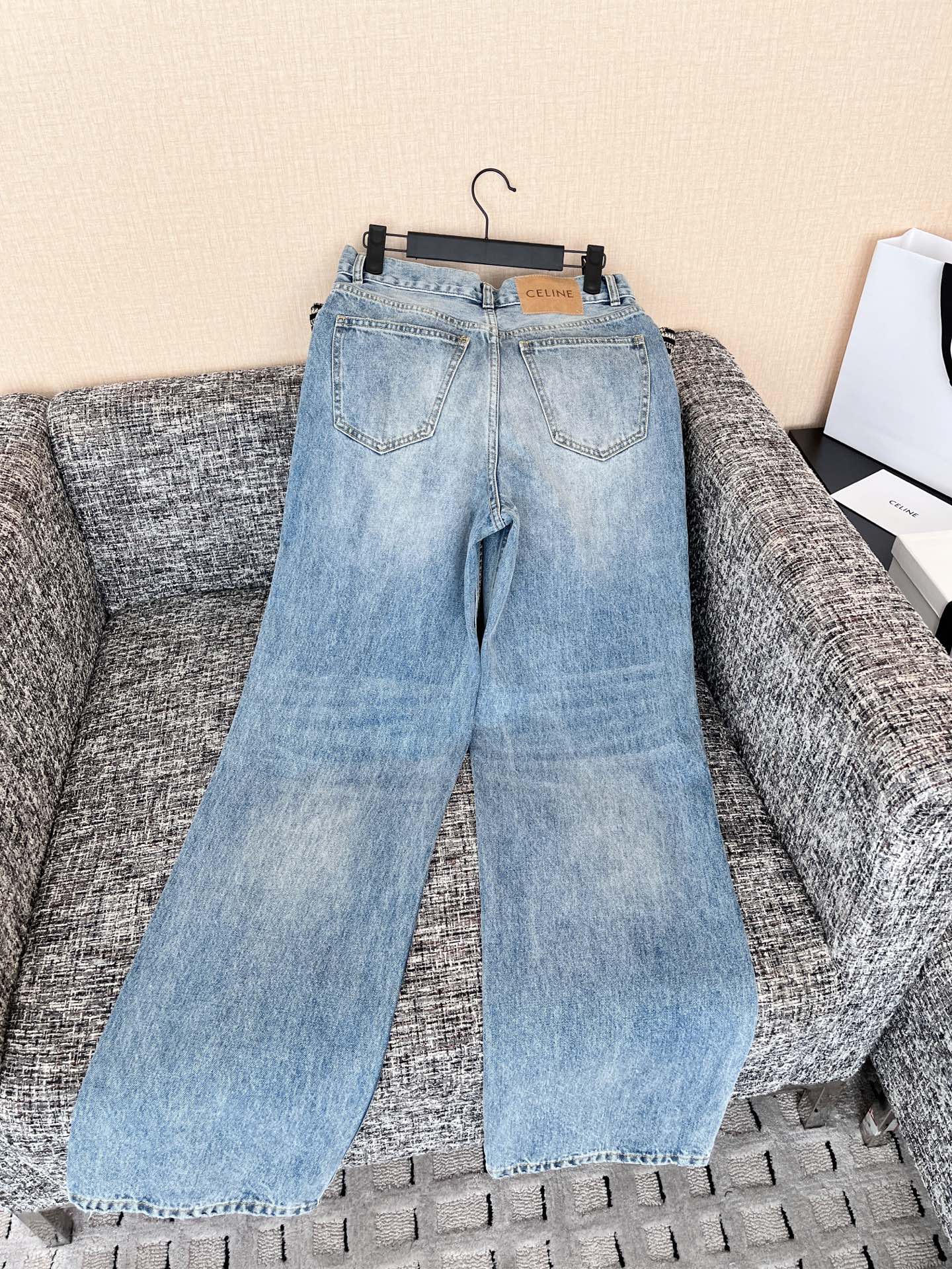 CELINE 赛琳  水洗牛仔裤  休闲裤 运动裤 裤子 B0蓝色 RPOC2930F.07DU 25