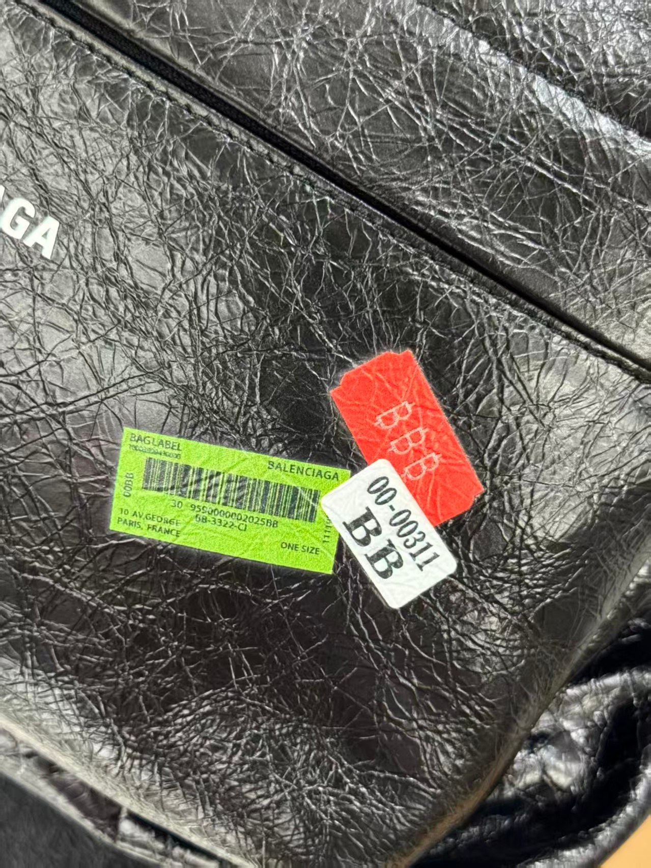 Balenciag 巴黎世家 Explorer 品牌徽标印花 小羊皮  双肩包  男女同款  黑色  5032212AB531084