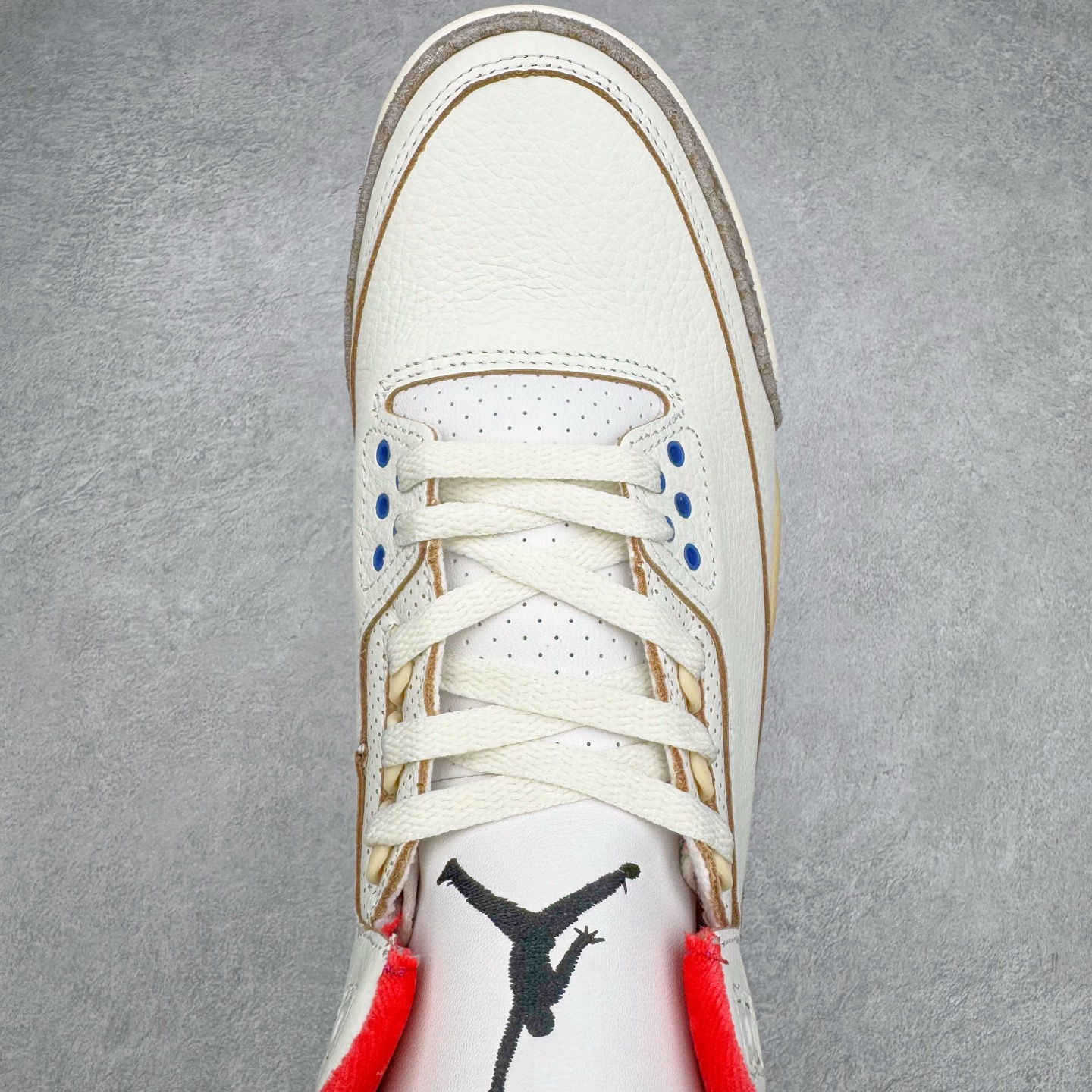 Air Jordan 3 Rare Air AJ3 中筒 舒适 防滑耐磨  复古篮球鞋 休闲鞋 篮球鞋 板鞋 女鞋 男鞋  波鞋 韩国限定 米白蓝红 IB1482-100 