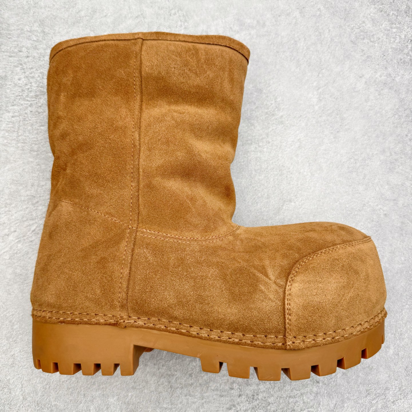 Balenciaga  Alaska Fur 巴黎世家 雪地靴 加绒 中筒 老爹鞋 运动 复古板鞋 休闲鞋 男鞋 棕色 802174WBFC12200