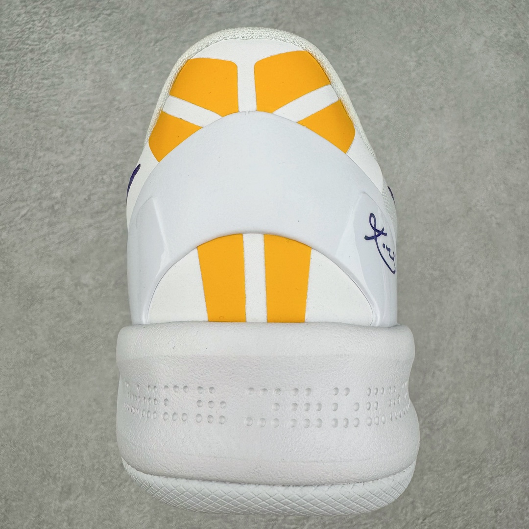 GX Kobe8 Protro Lakers Home  科比8 低筒  全掌LUNARLON 鞋墊 籃球鞋 實戰鞋 球鞋 男鞋 波鞋 湖人 HF9550-100