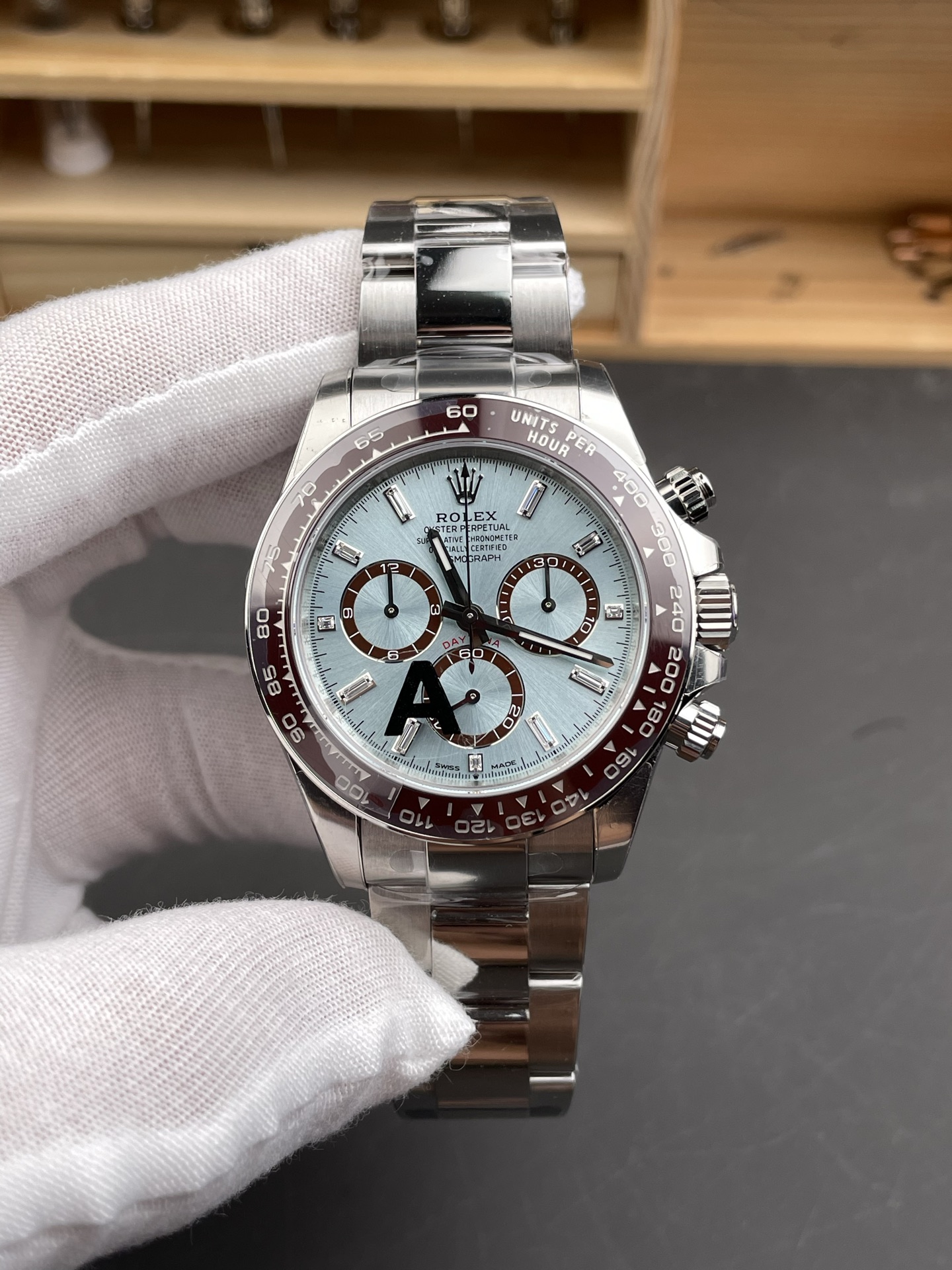 V3 ROLEX 勞力士 宇宙計型迪通拿系列 自動機械機芯100米防水 男表瑞表40mm 蚝式鋼表殼 蚝式鋼表帶 冰蓝迪 M116506-0002