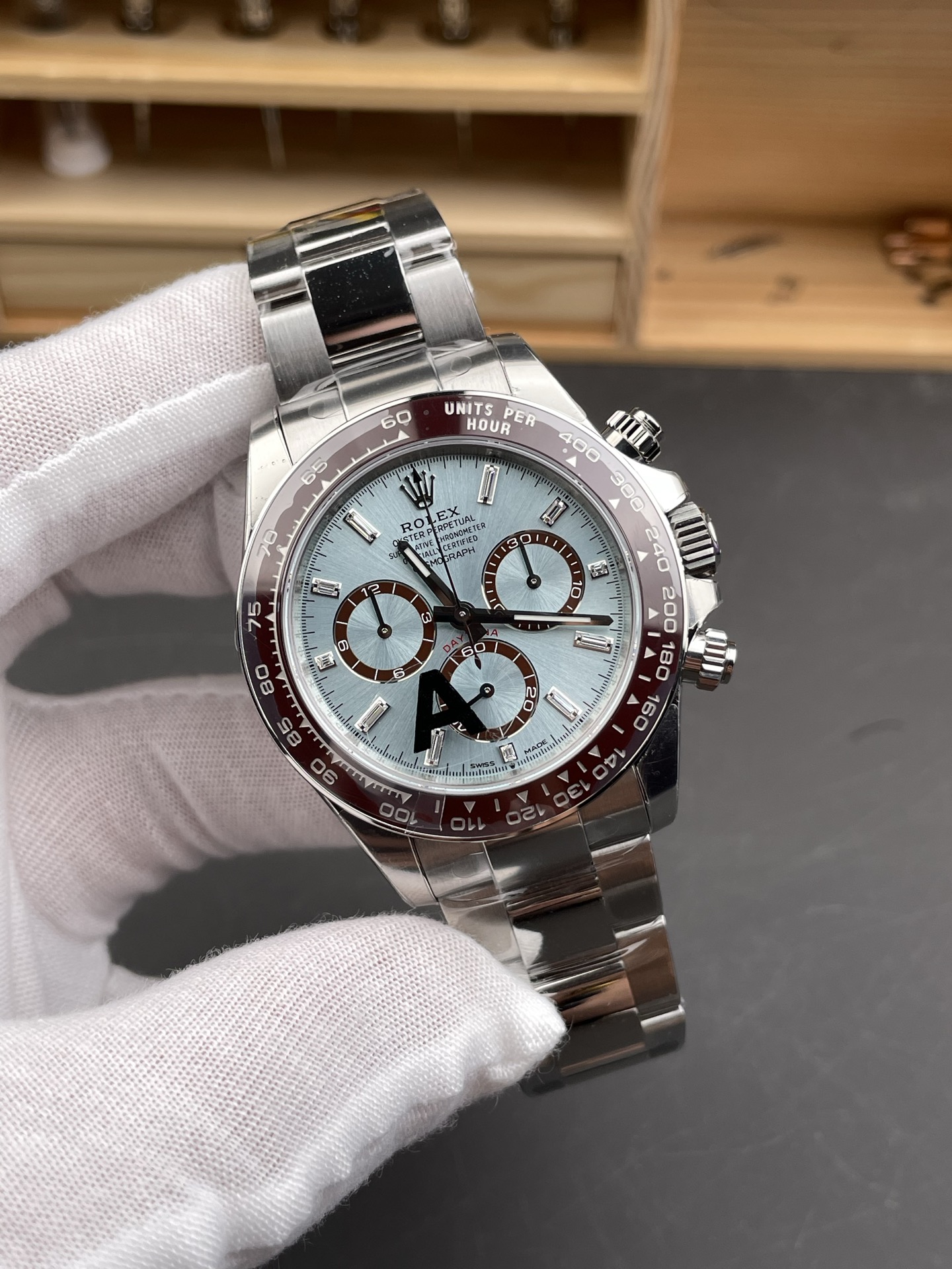 V3 ROLEX 勞力士 宇宙計型迪通拿系列 自動機械機芯100米防水 男表瑞表40mm 蚝式鋼表殼 蚝式鋼表帶 冰蓝迪 M116506-0002