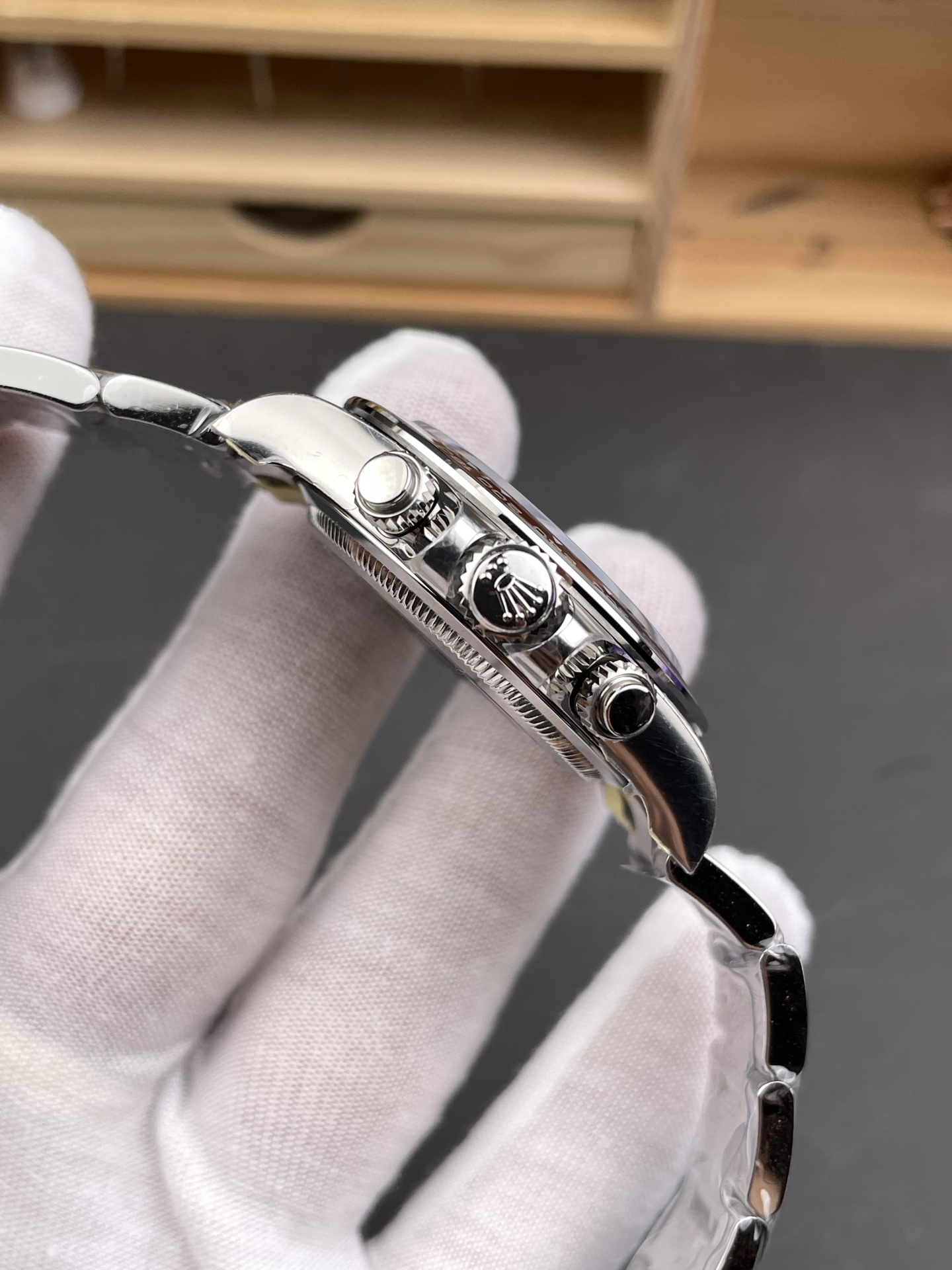 V3 ROLEX 勞力士 宇宙計型迪通拿系列 自動機械機芯100米防水 男表瑞表40mm 蚝式鋼表殼 蚝式鋼表帶 冰蓝迪 M116506-0002