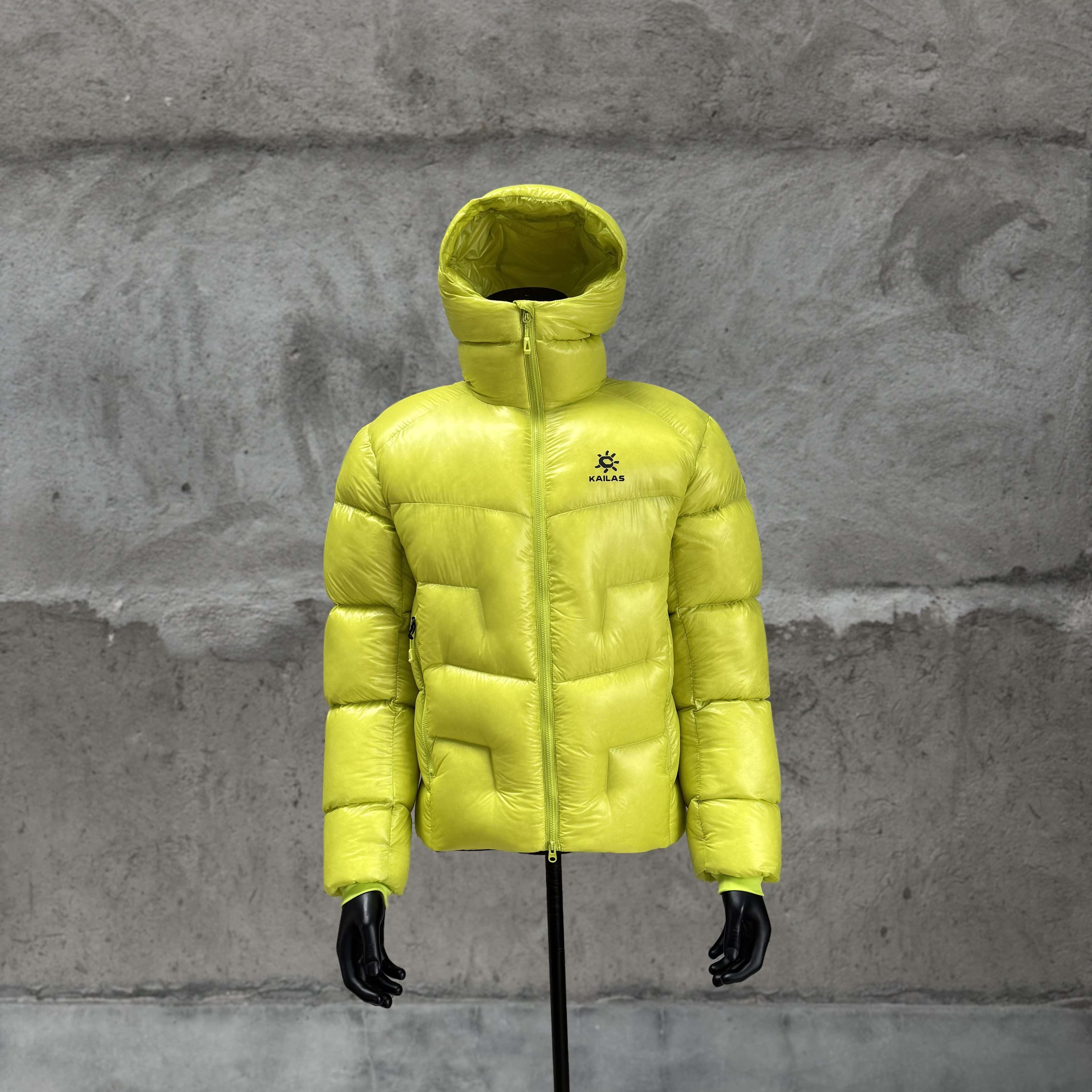 凯乐石KAILAS 5000GT 防风保暖拒水轻量易收纳高海拔徒步登山运动户外 连帽羽绒服 男女同款 荧光绿