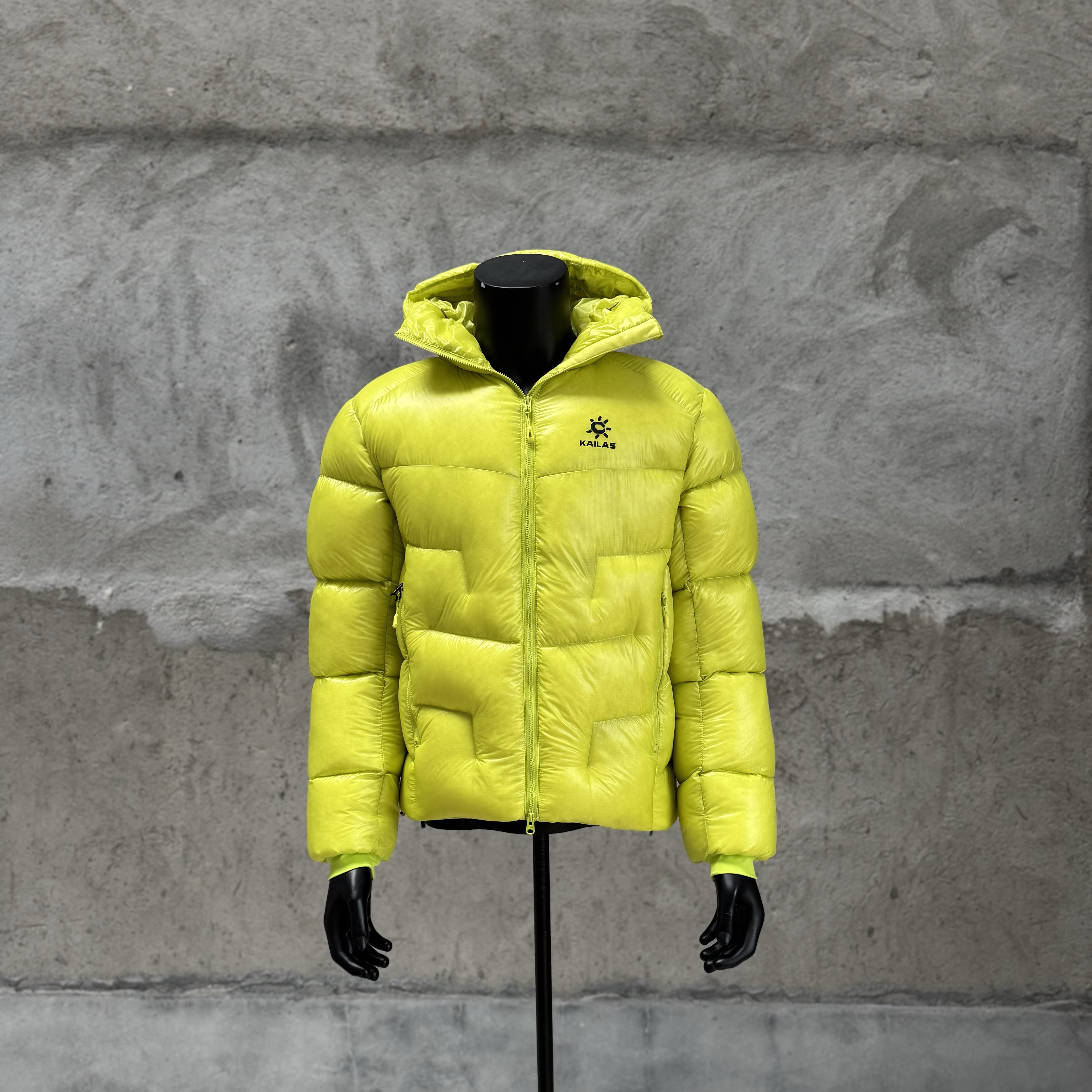 凯乐石KAILAS 5000GT 防风保暖拒水轻量易收纳高海拔徒步登山运动户外 连帽羽绒服 男女同款 荧光绿