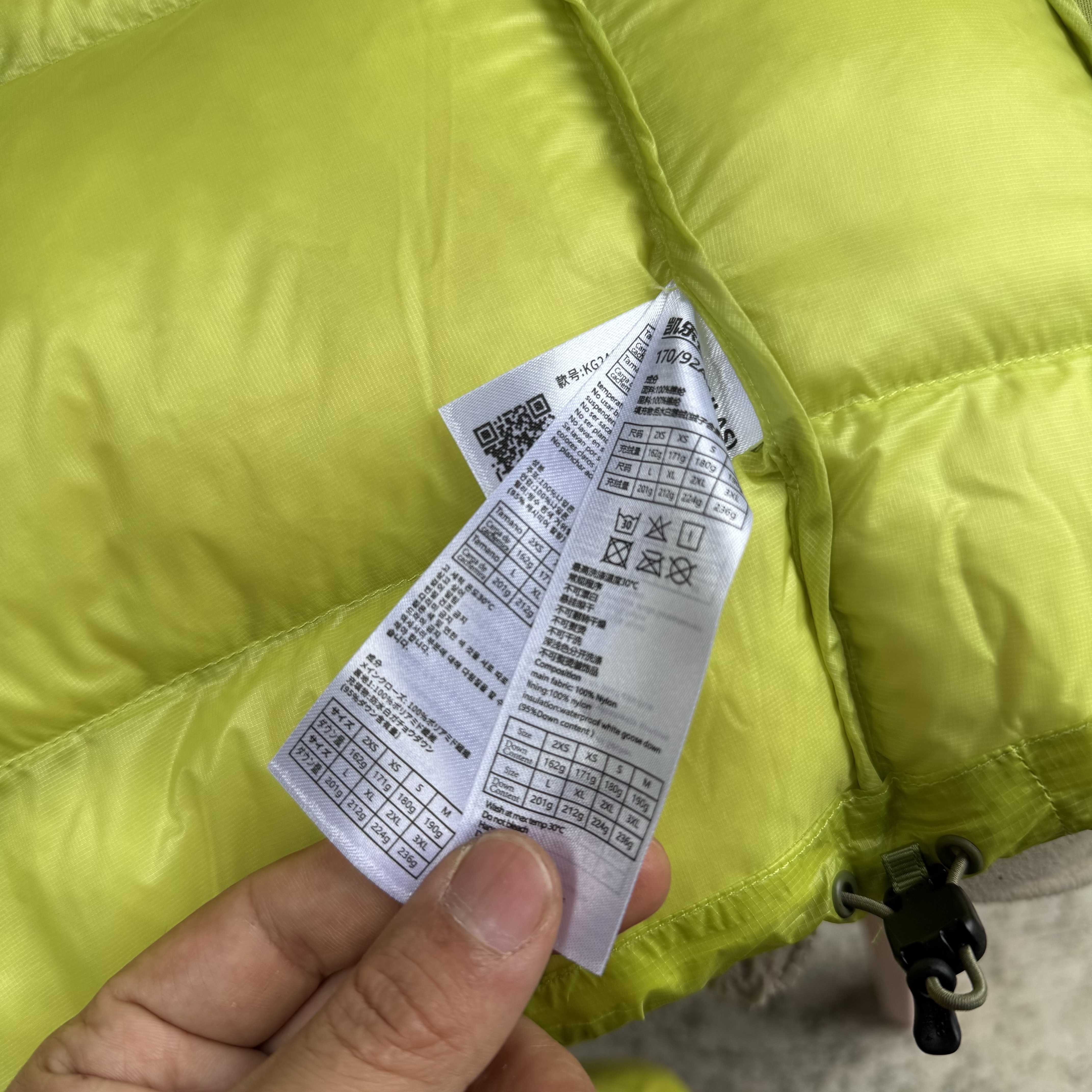 凯乐石KAILAS 5000GT 防风保暖拒水轻量易收纳高海拔徒步登山运动户外 连帽羽绒服 男女同款 荧光绿