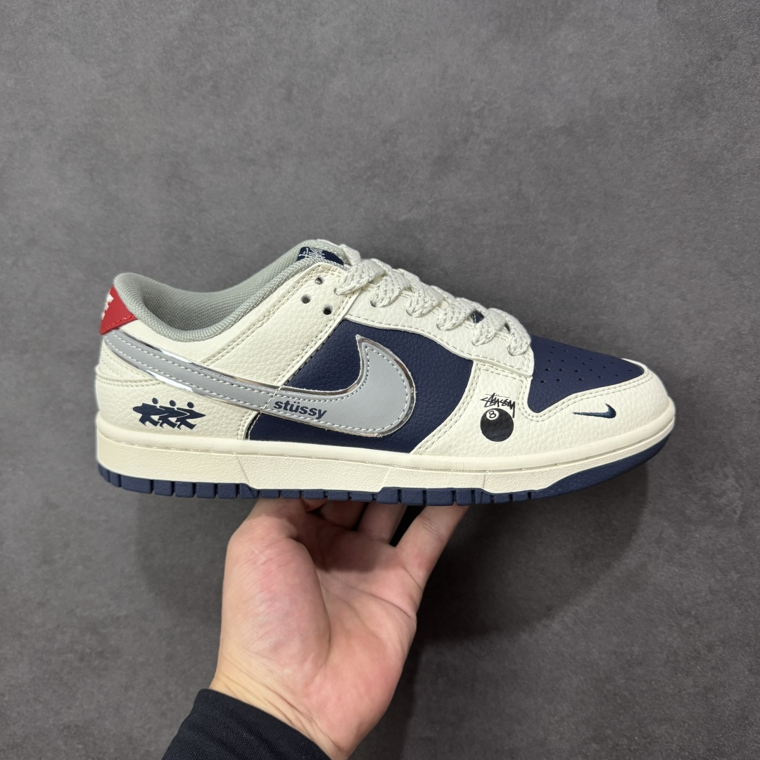  定制款 Dunk 斯图西 低筒 复古板鞋 休闲鞋 男鞋 女鞋 波鞋  灰白蓝 