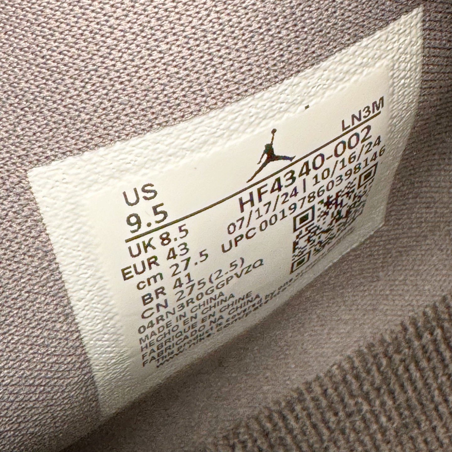   Nigel Sylvester  Air Jordan AJ4   低筒 男鞋  女鞋 耐磨透气 籃球鞋 板鞋 波鞋B0 灰色 HF4340-002