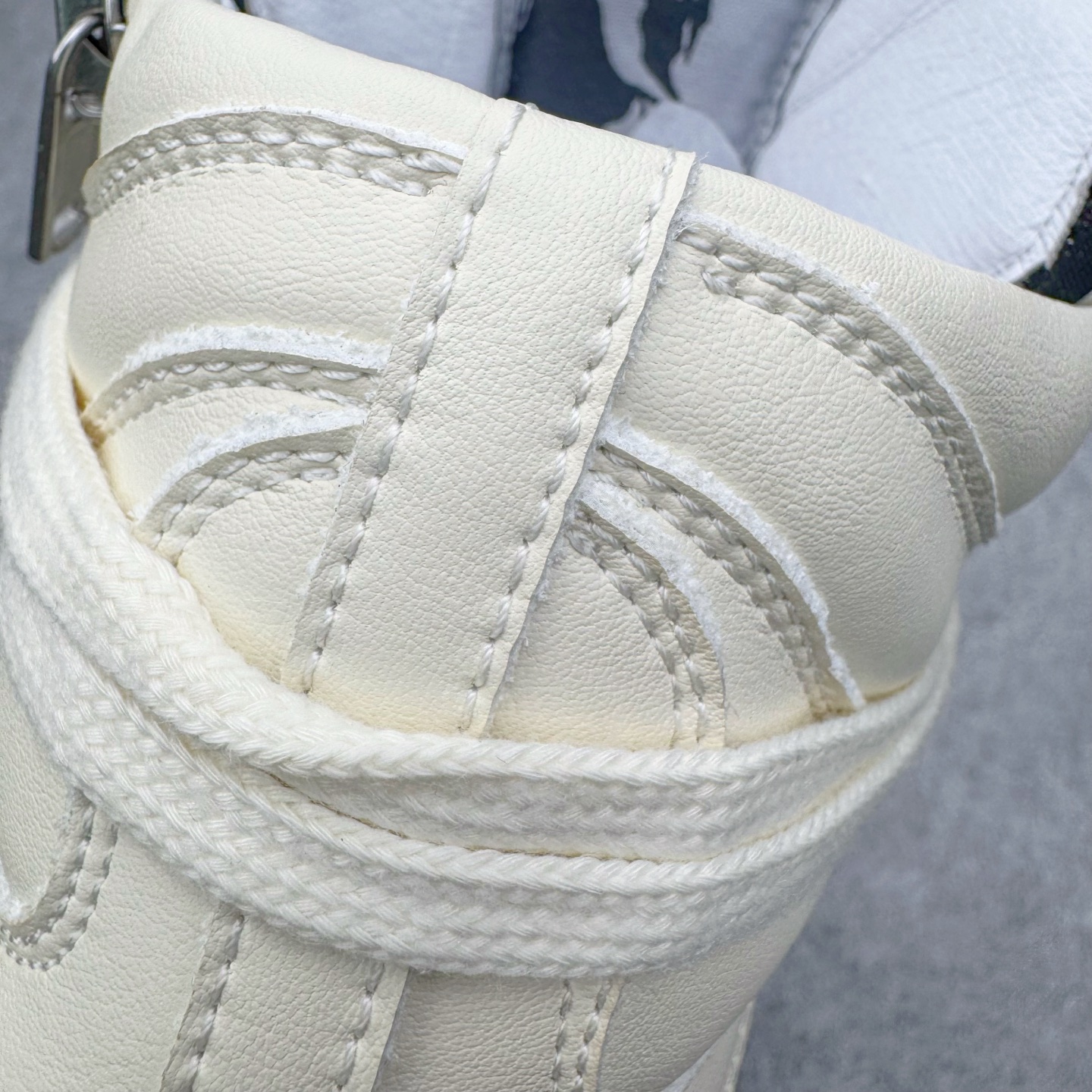 生胶底 RICK OWENS DRKSHDW RO 圆头 高筒  板鞋 休闲鞋 波鞋 男鞋 女鞋 拉链 帆布 白色  