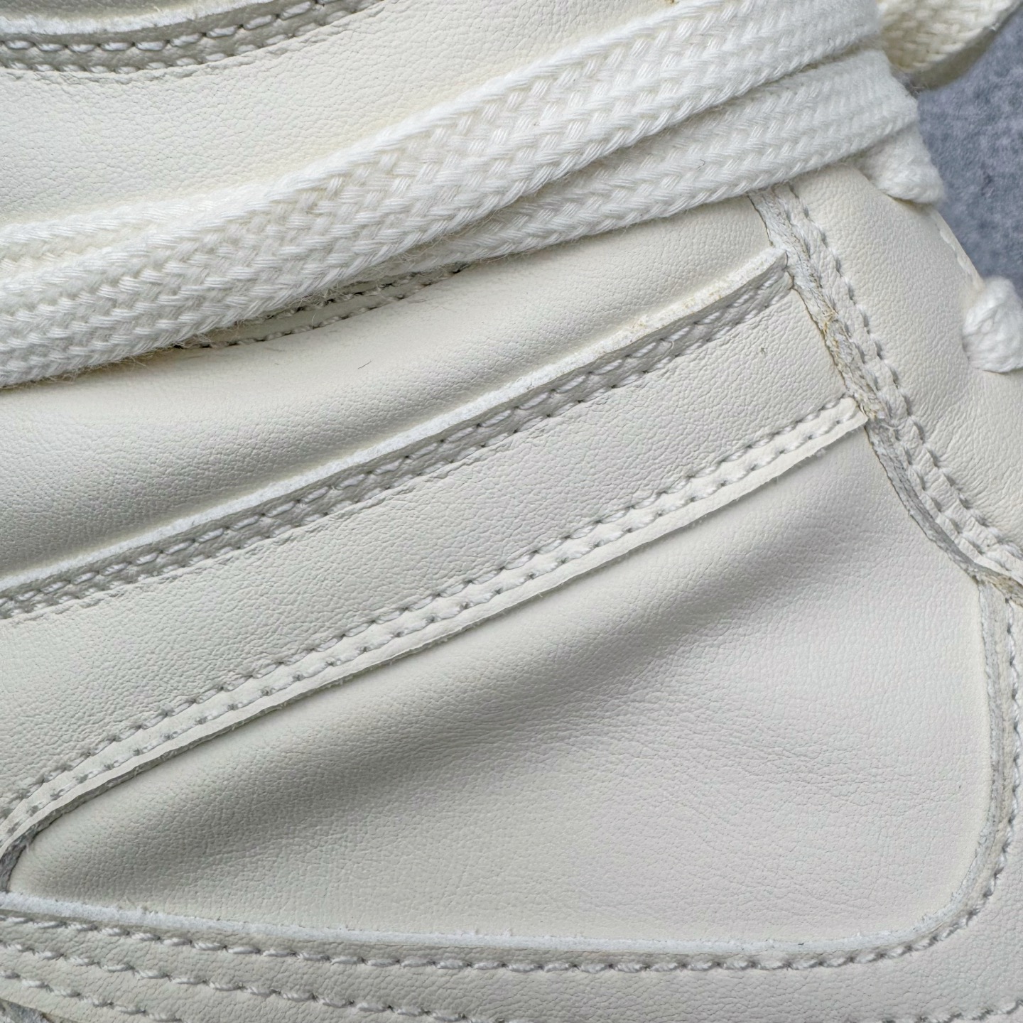 生胶底 RICK OWENS DRKSHDW RO 圆头 高筒  板鞋 休闲鞋 波鞋 男鞋 女鞋 拉链 帆布 白色  